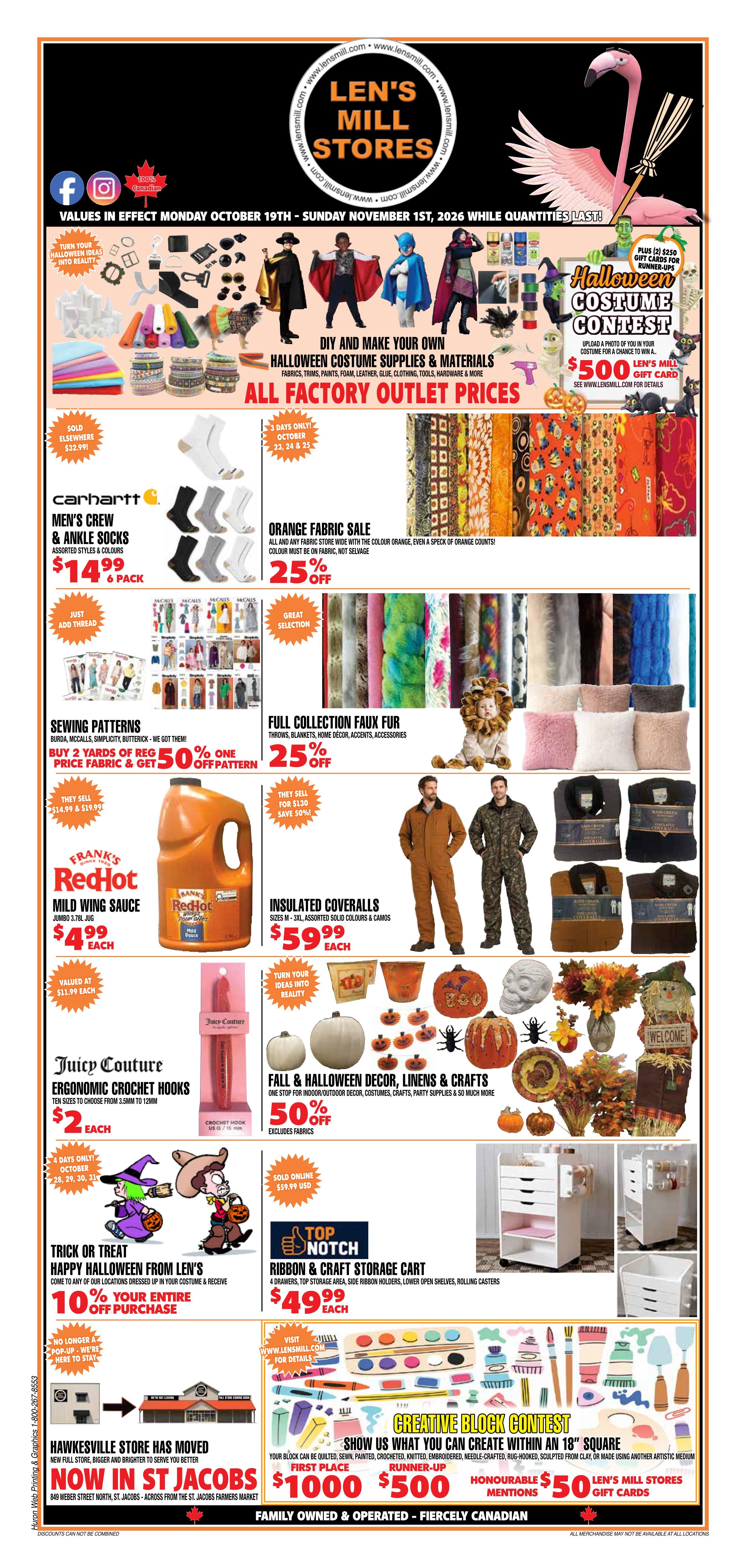 Len's Mill Stores Flyer October 19 to November 1