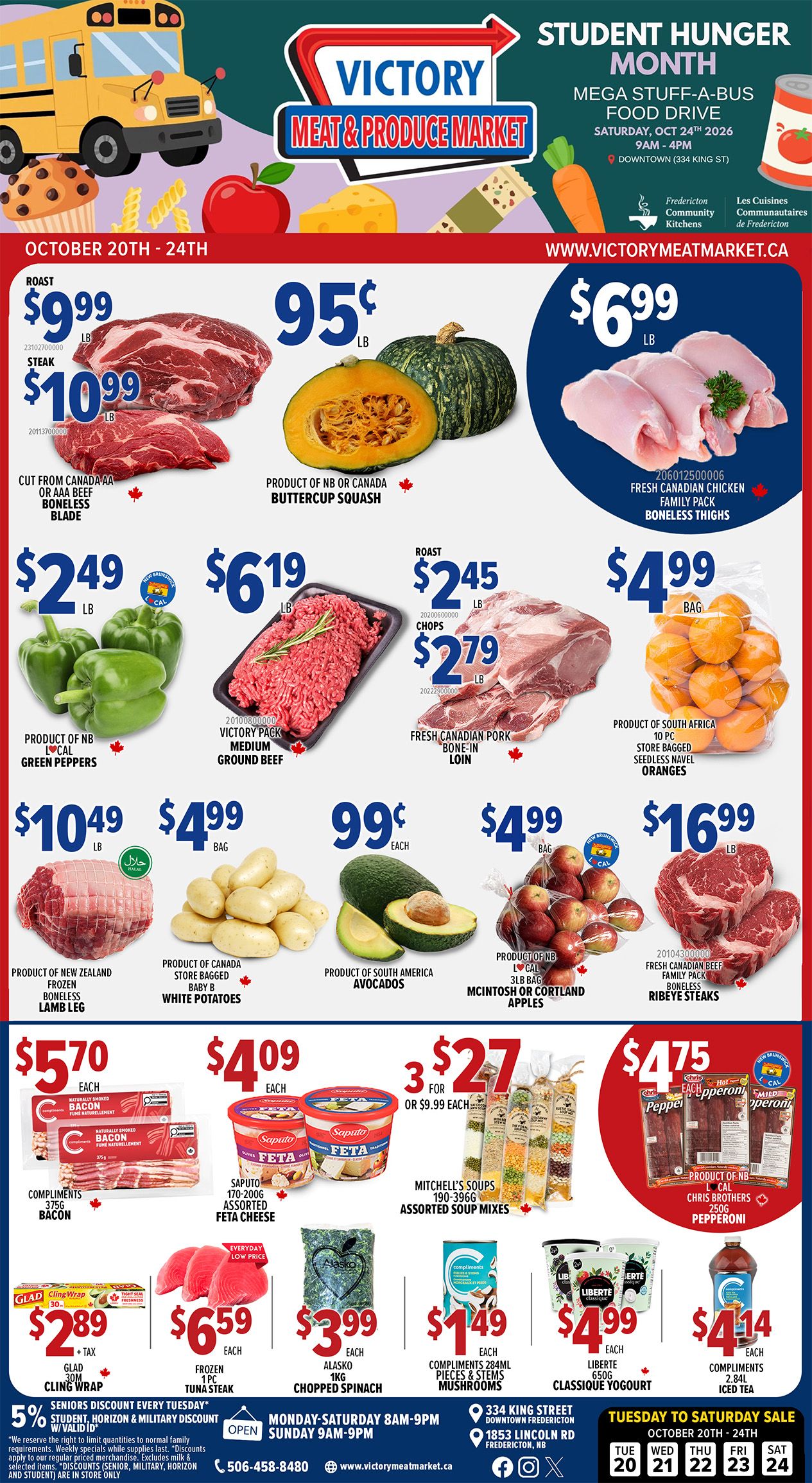 Victory Meat Market Flyer October 20 to 24