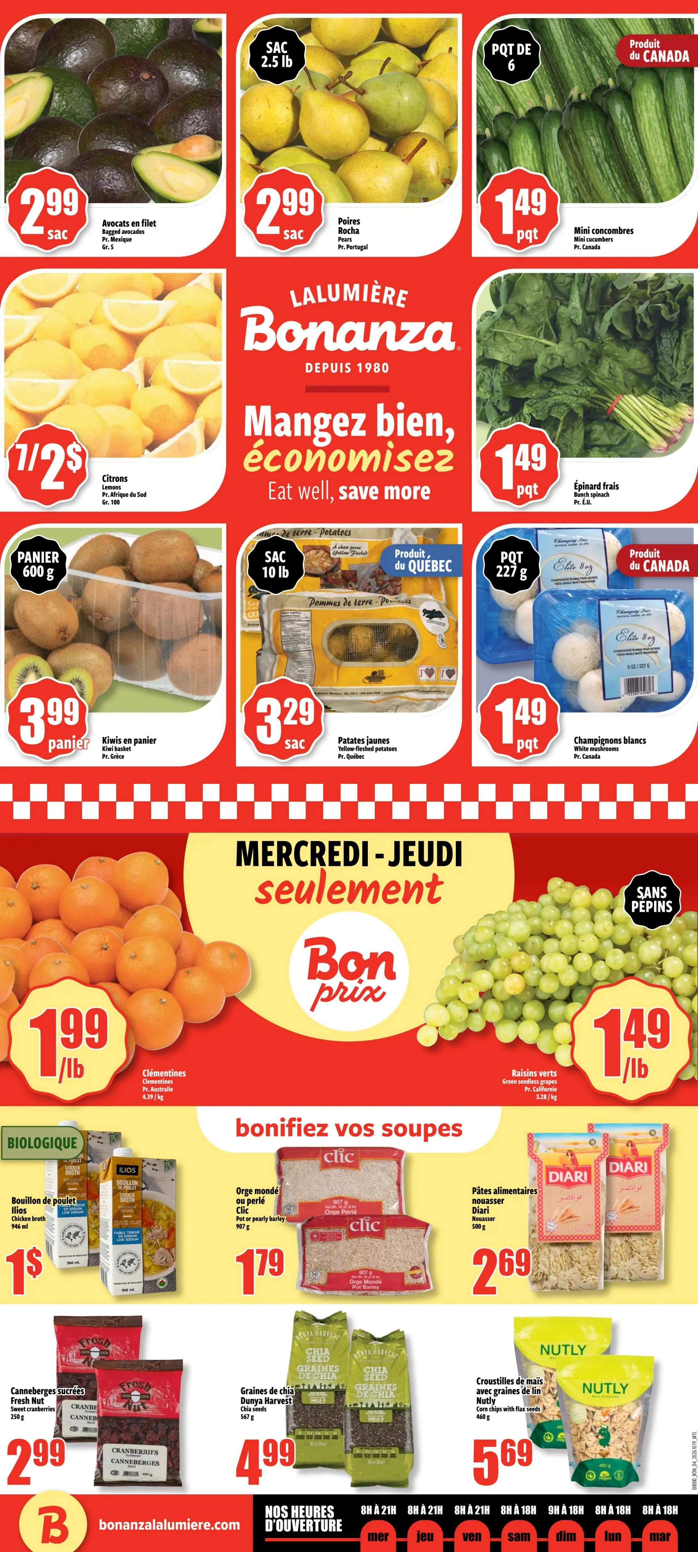 Bonanza Flyer October 21 to 27