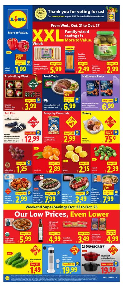 Lidl (Parcel Return Service Area, DC) Weekly Ad October 21 - 27, 2026
