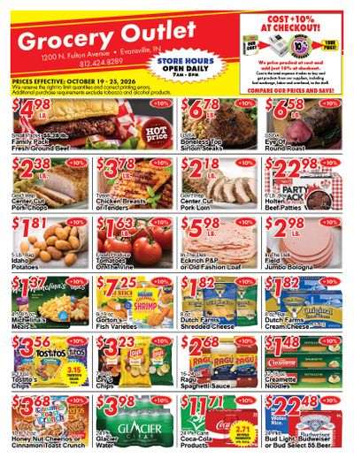 Wesselman's Grocery Outlet Weekly Ad October 21 - 27, 2026