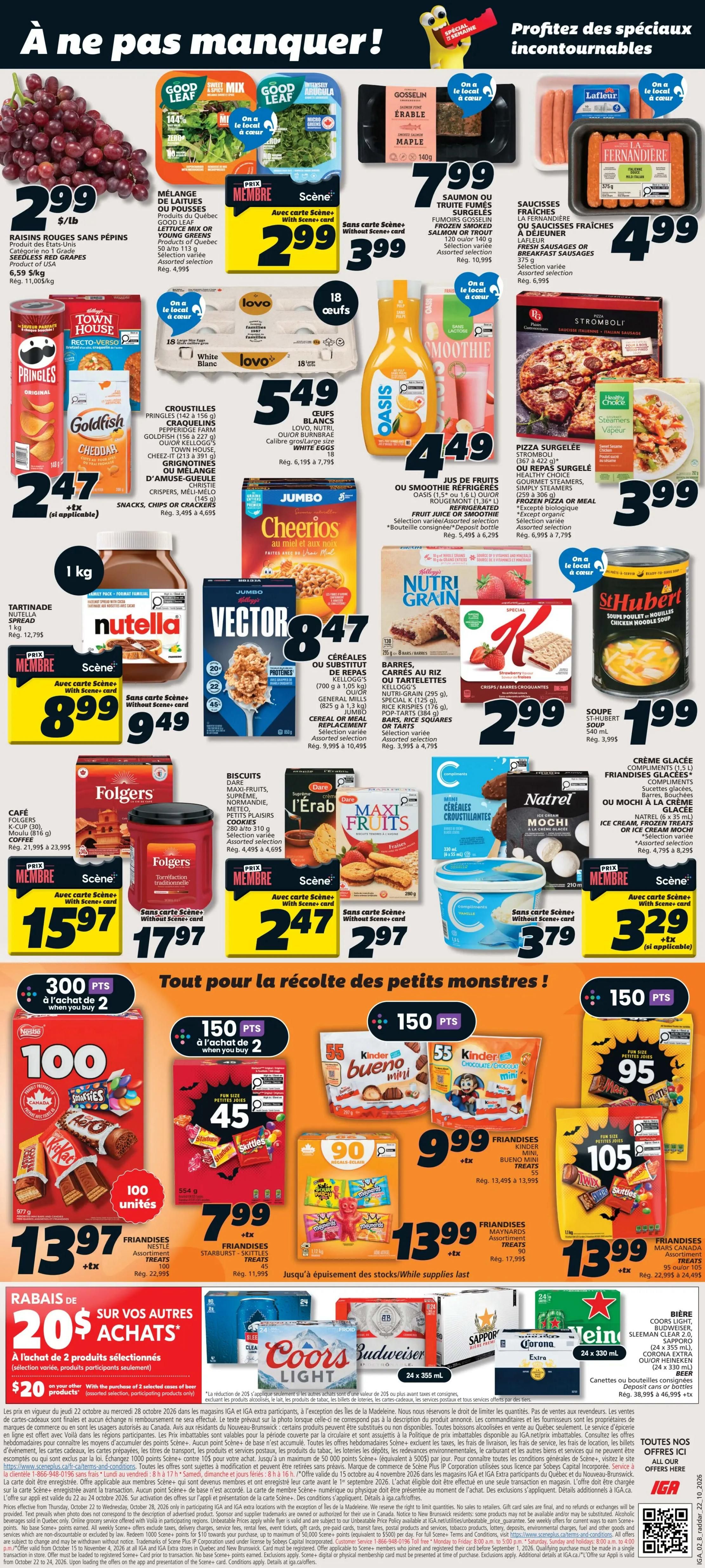 IGA (QC) Flyer October 22 to 28