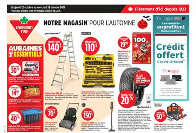 Canadian Tire (QC) Flyer October 22 to 28