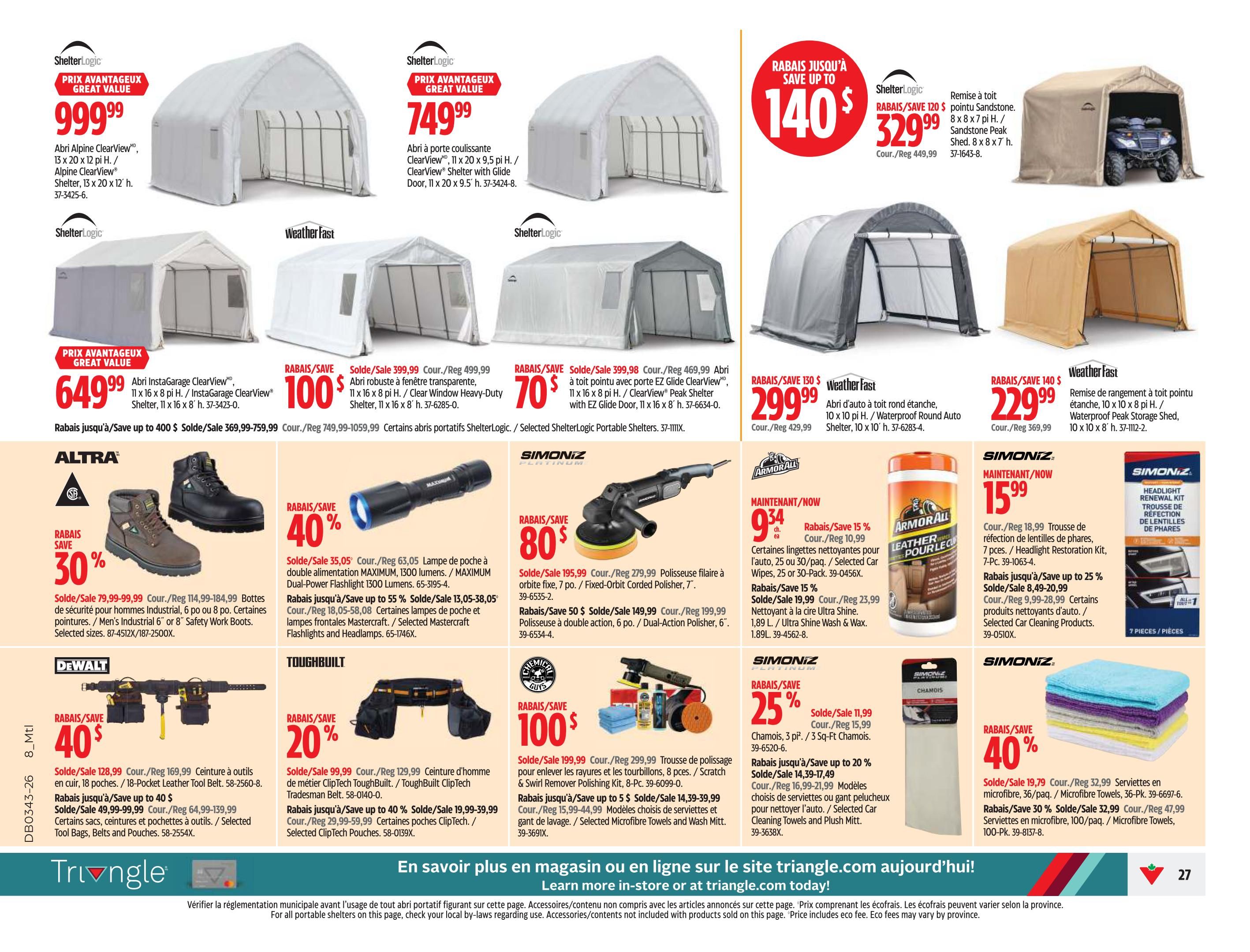 Canadian Tire (QC) Flyer October 22 to 28