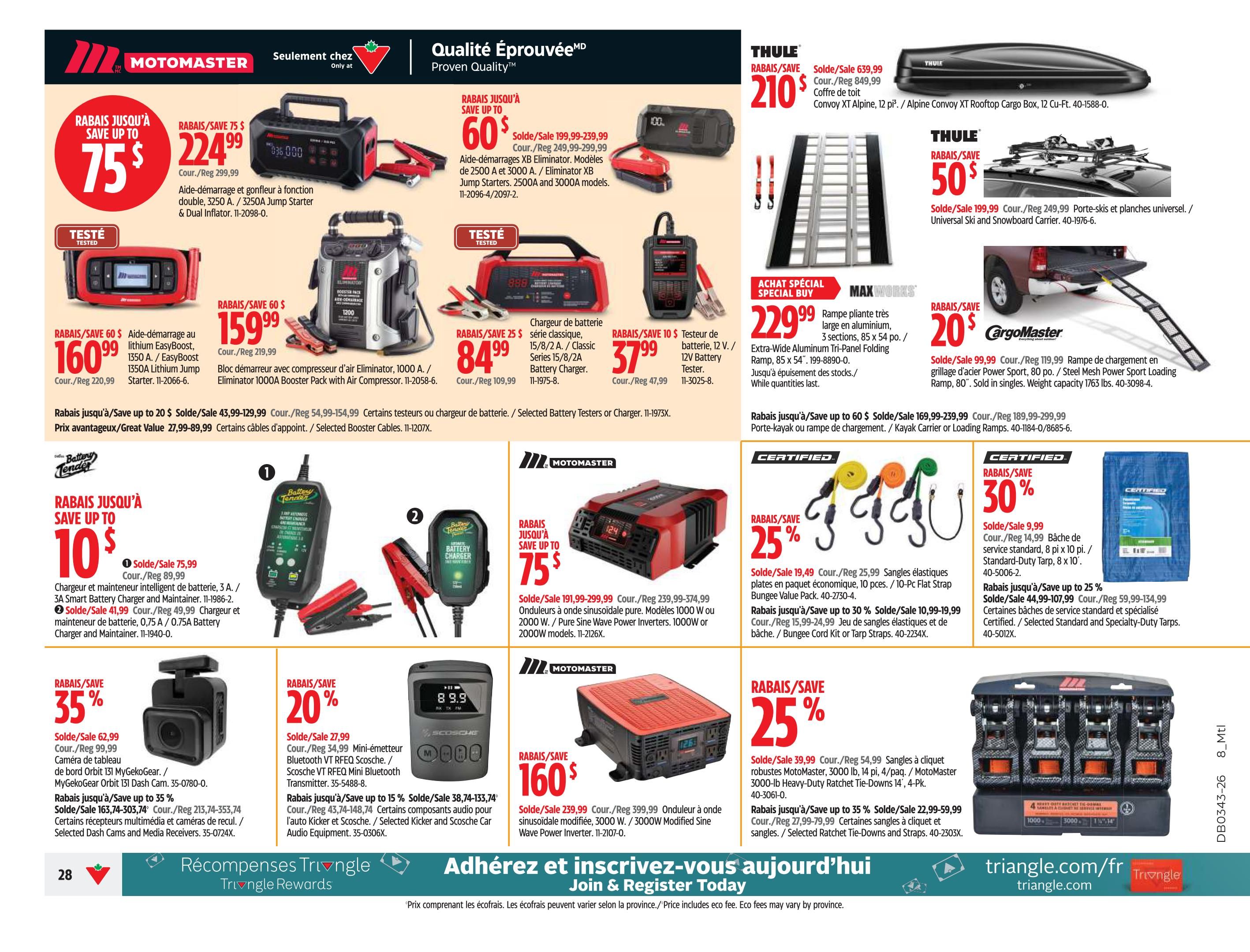 Canadian Tire (QC) Flyer October 22 to 28