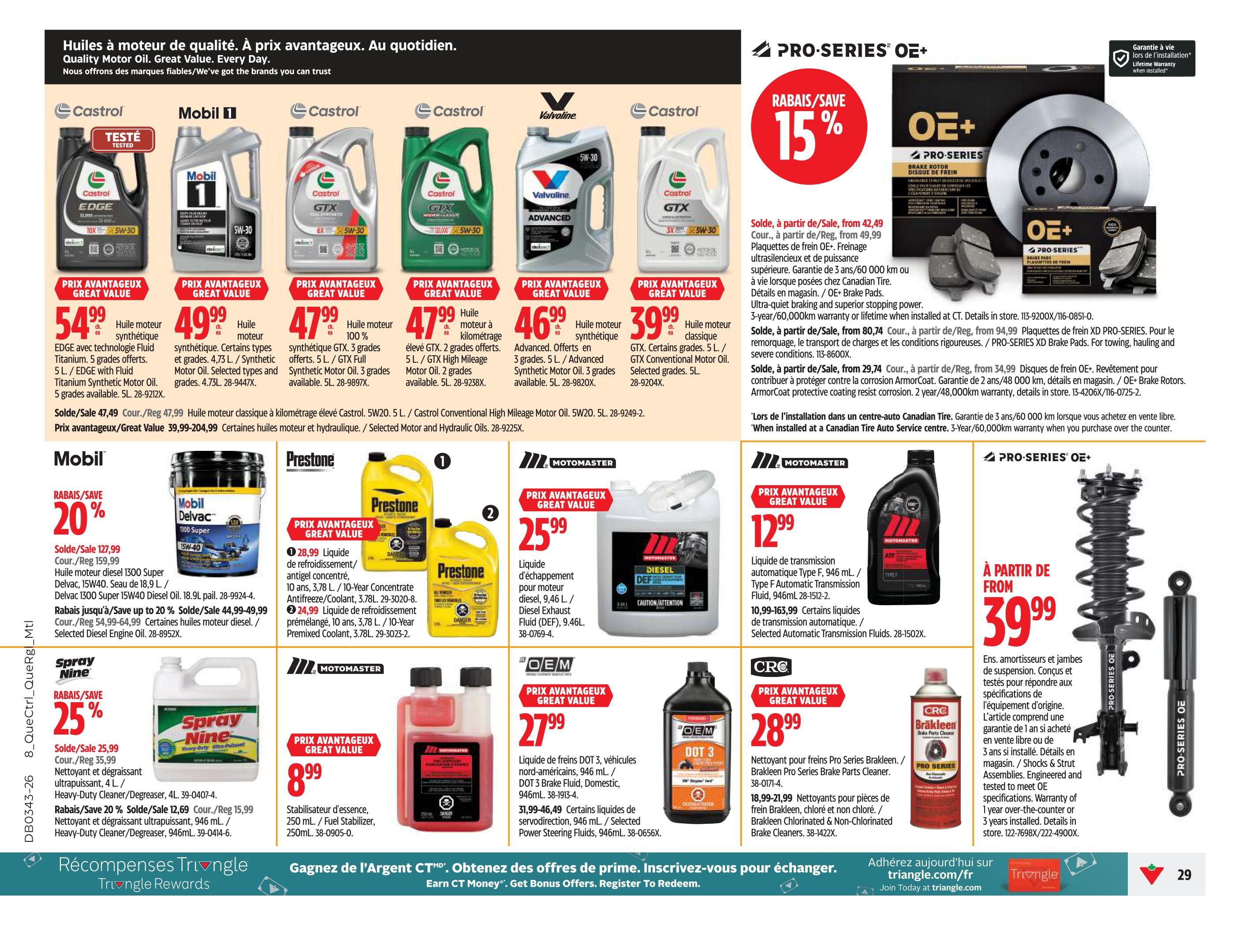 Canadian Tire (QC) Flyer October 22 to 28