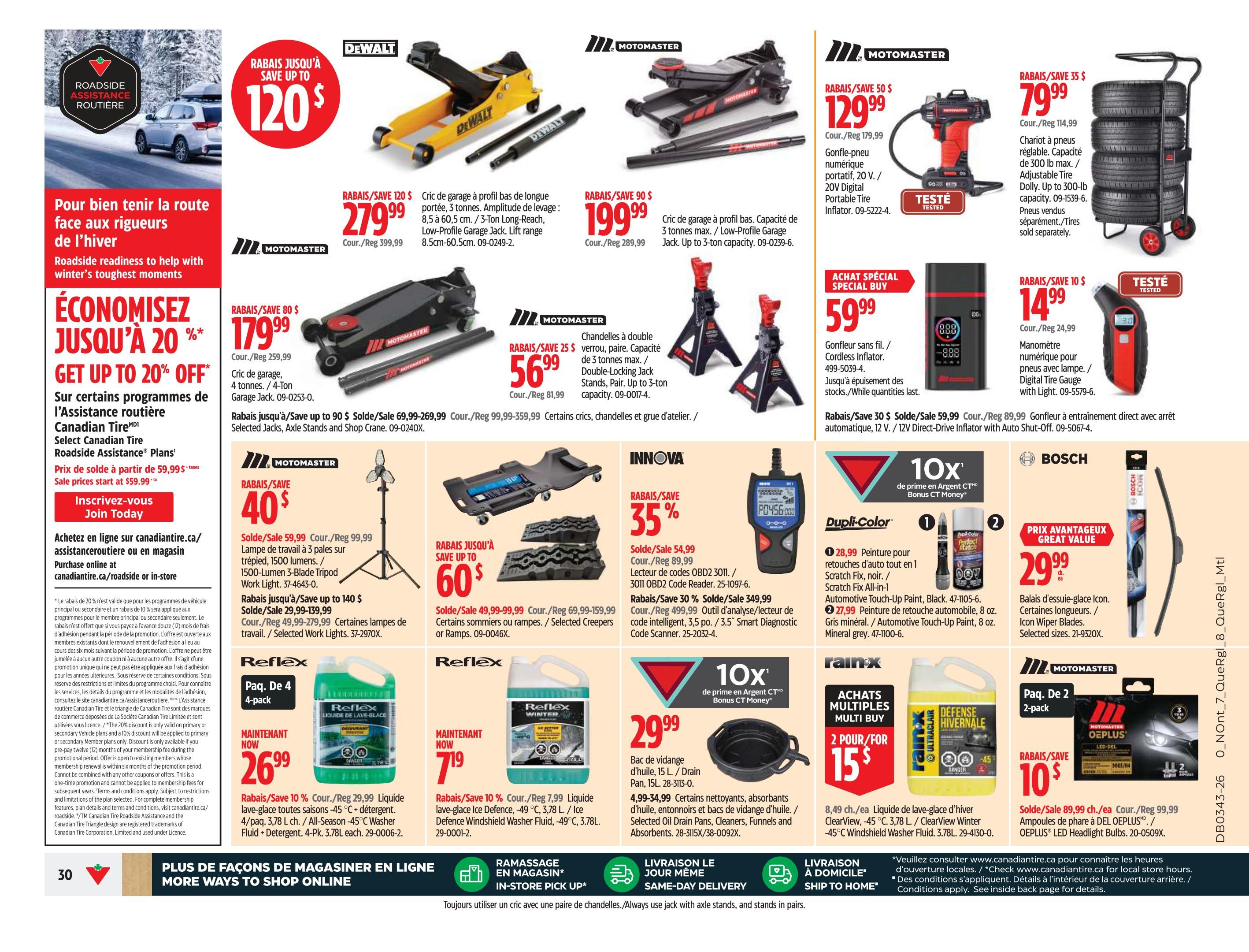Canadian Tire (QC) Flyer October 22 to 28