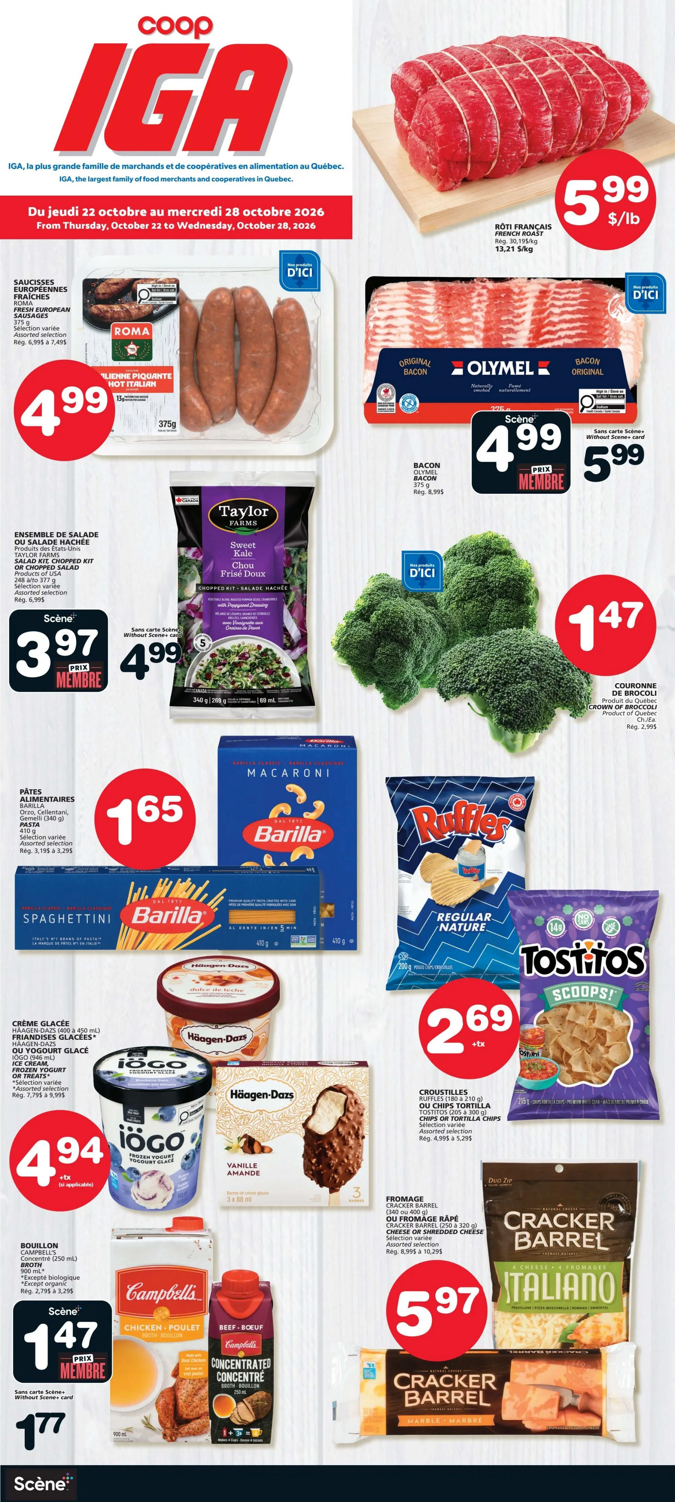 Coop IGA (QC) Flyer October 22 to 28