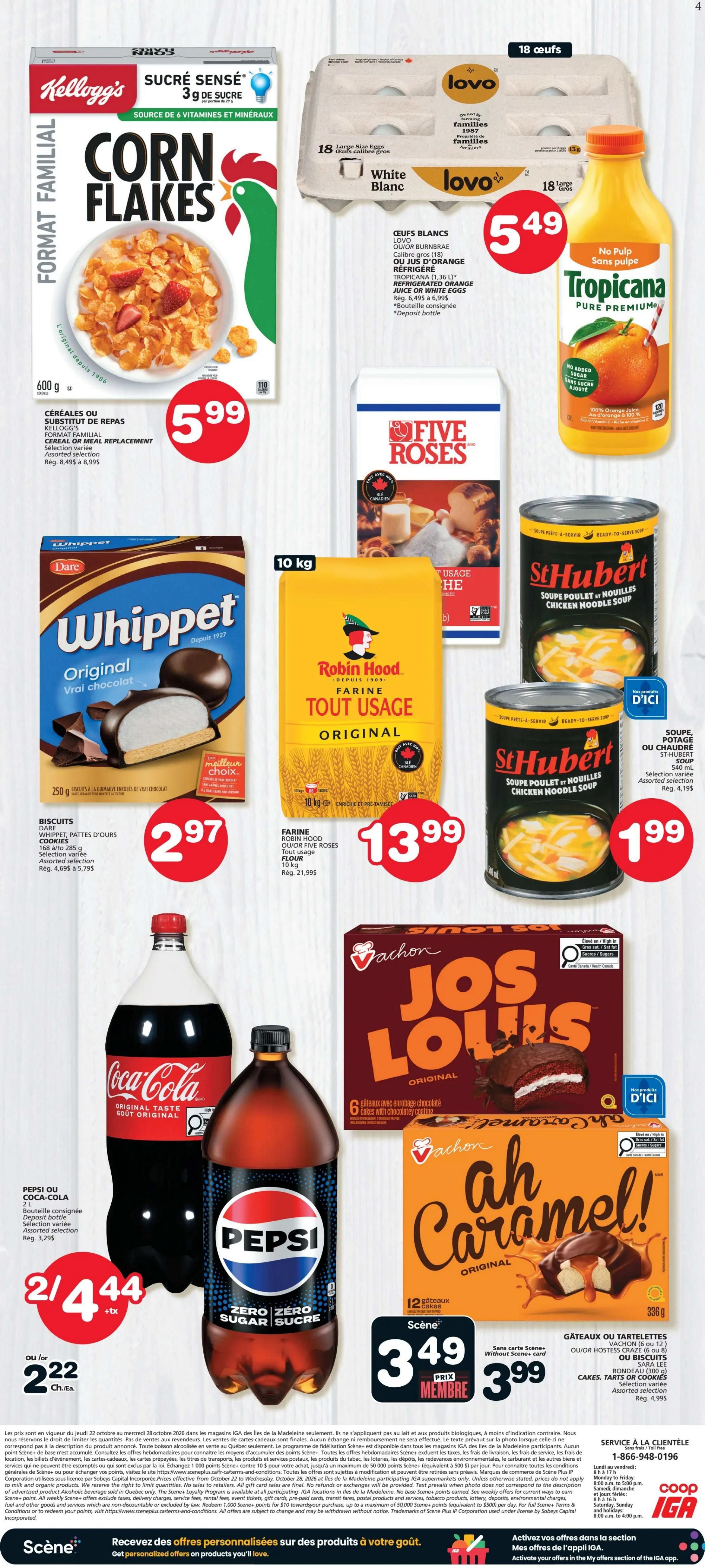 Coop IGA (QC) Flyer October 22 to 28