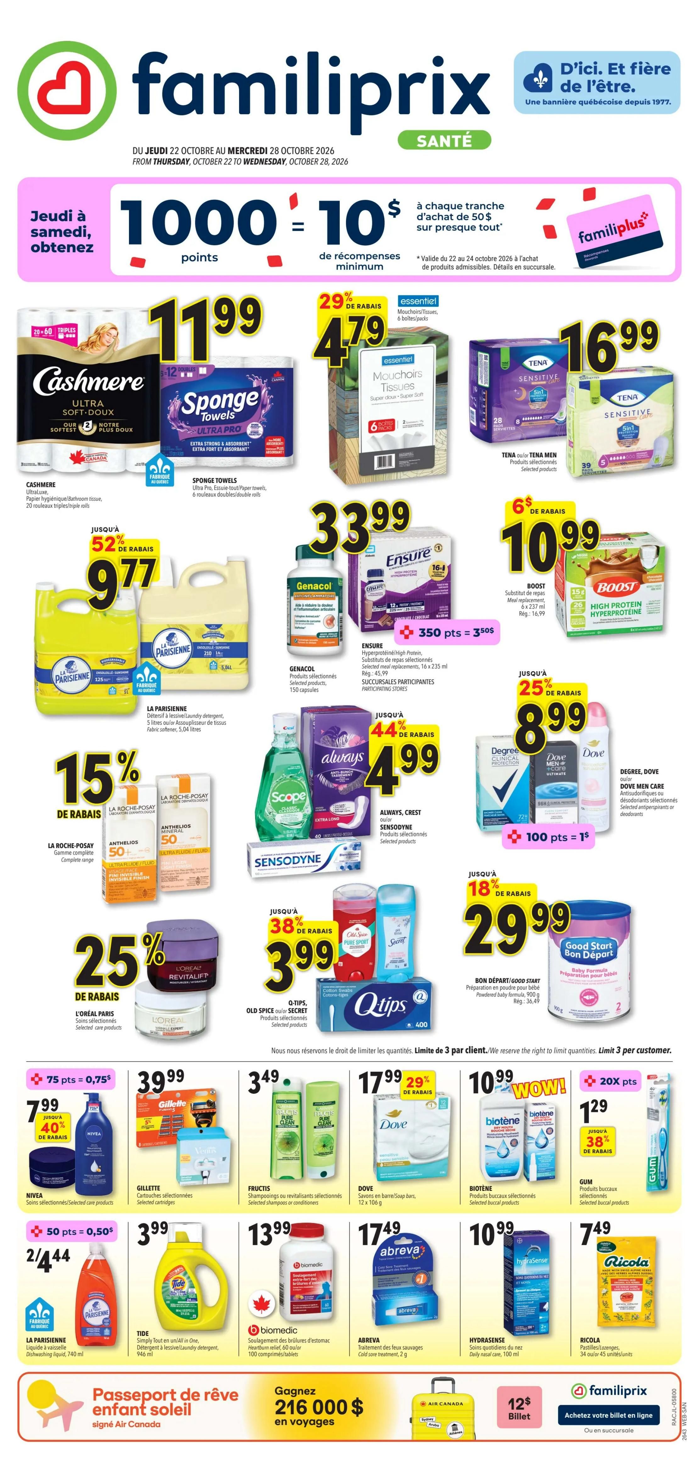 Familiprix Sante Flyer October 22 to 28