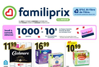 Familiprix Clinique Flyer October 22 to 28