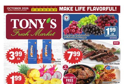 Tony's Fresh Market (Aurora Area, IL) Weekly Ad October 21 - 27, 2026