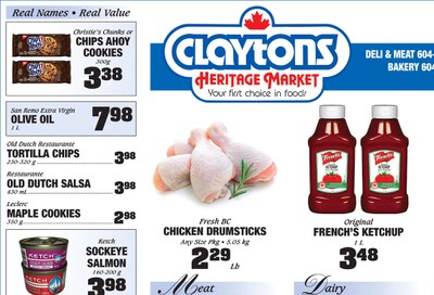 Claytons Heritage Market Flyer July 17 to 23