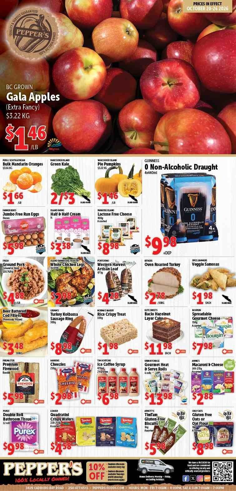 Pepper's Foods Flyer October 20 to 26