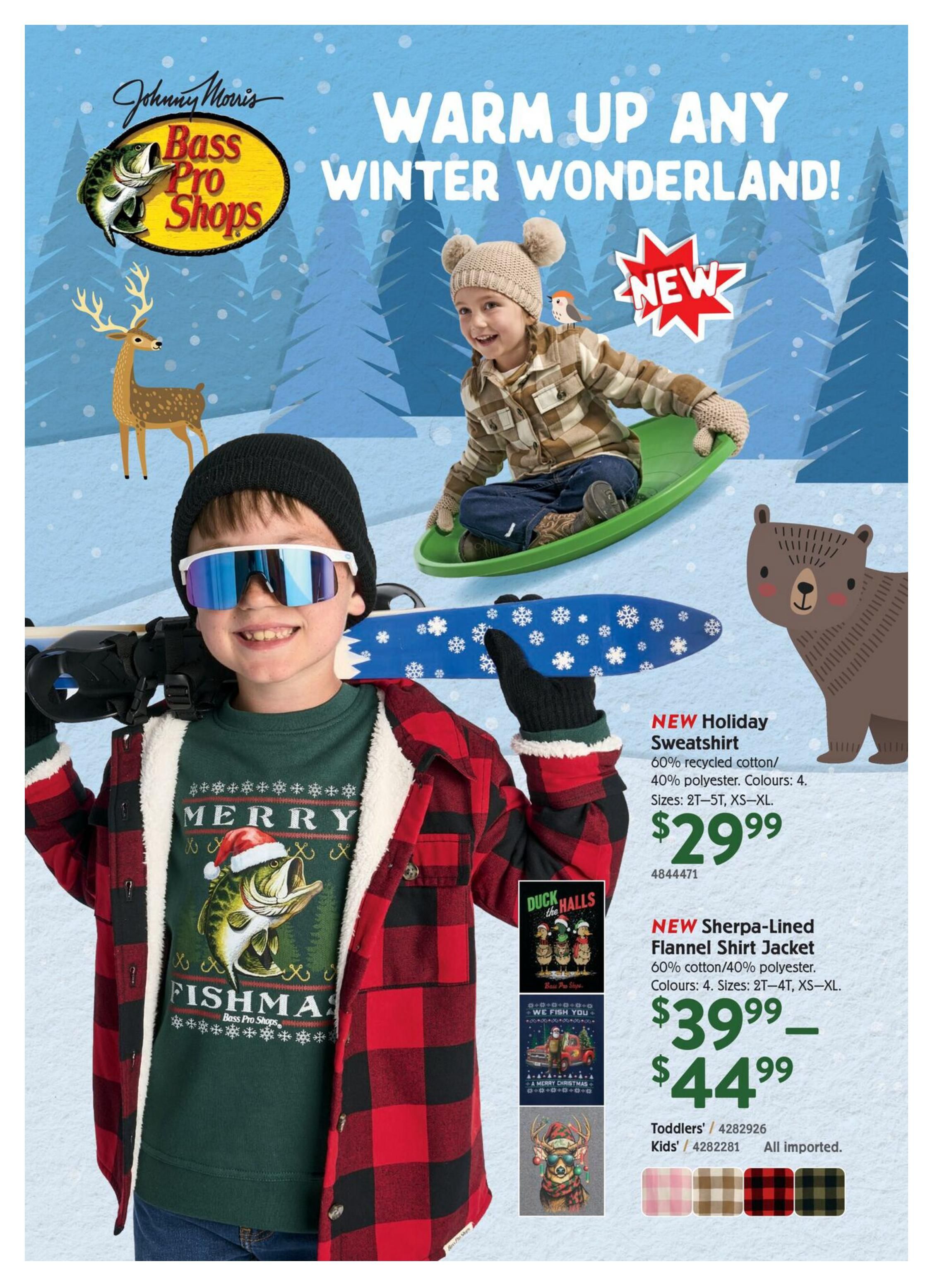Bass Pro Shops Kid's Wishbook October 19 to December 25