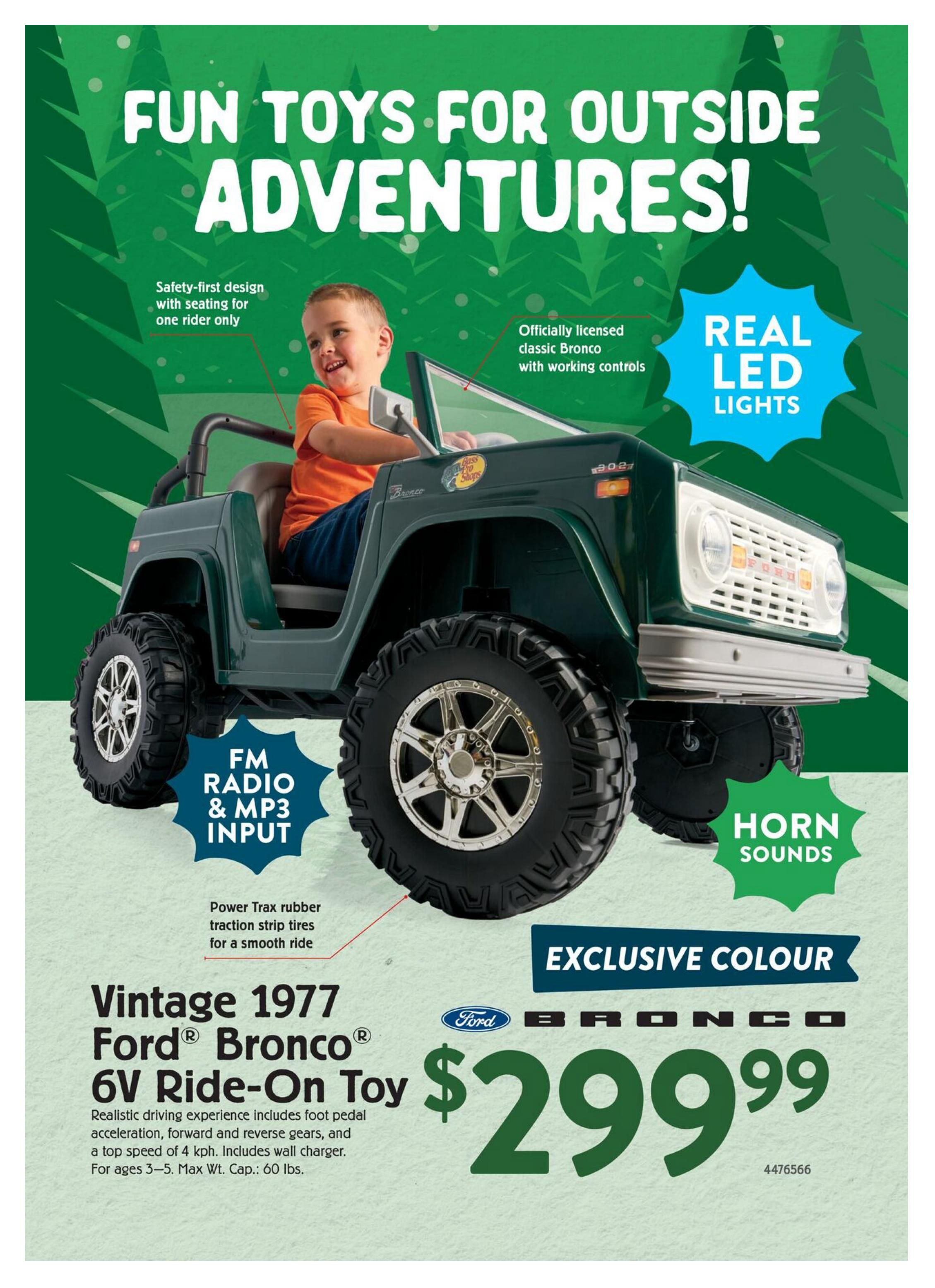 Bass Pro Shops Kid's Wishbook October 19 to December 25