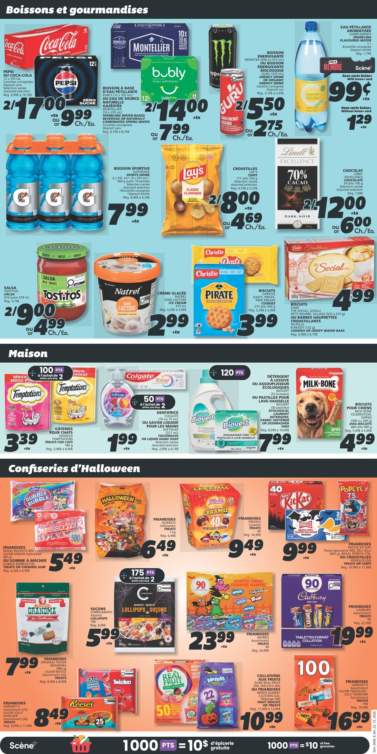 IGA (NB) Flyer October 22 to 28