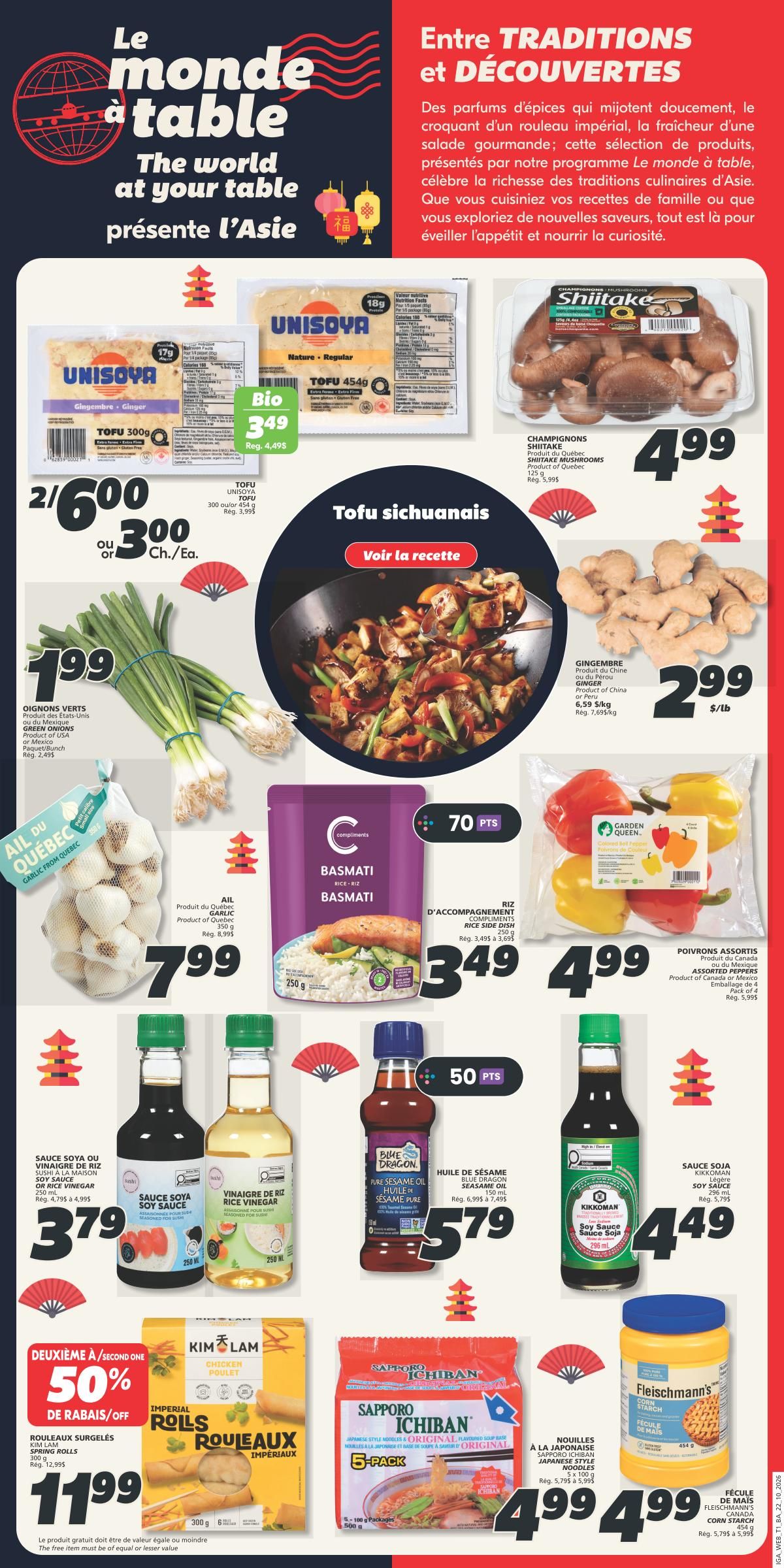 IGA (NB) Flyer October 22 to 28