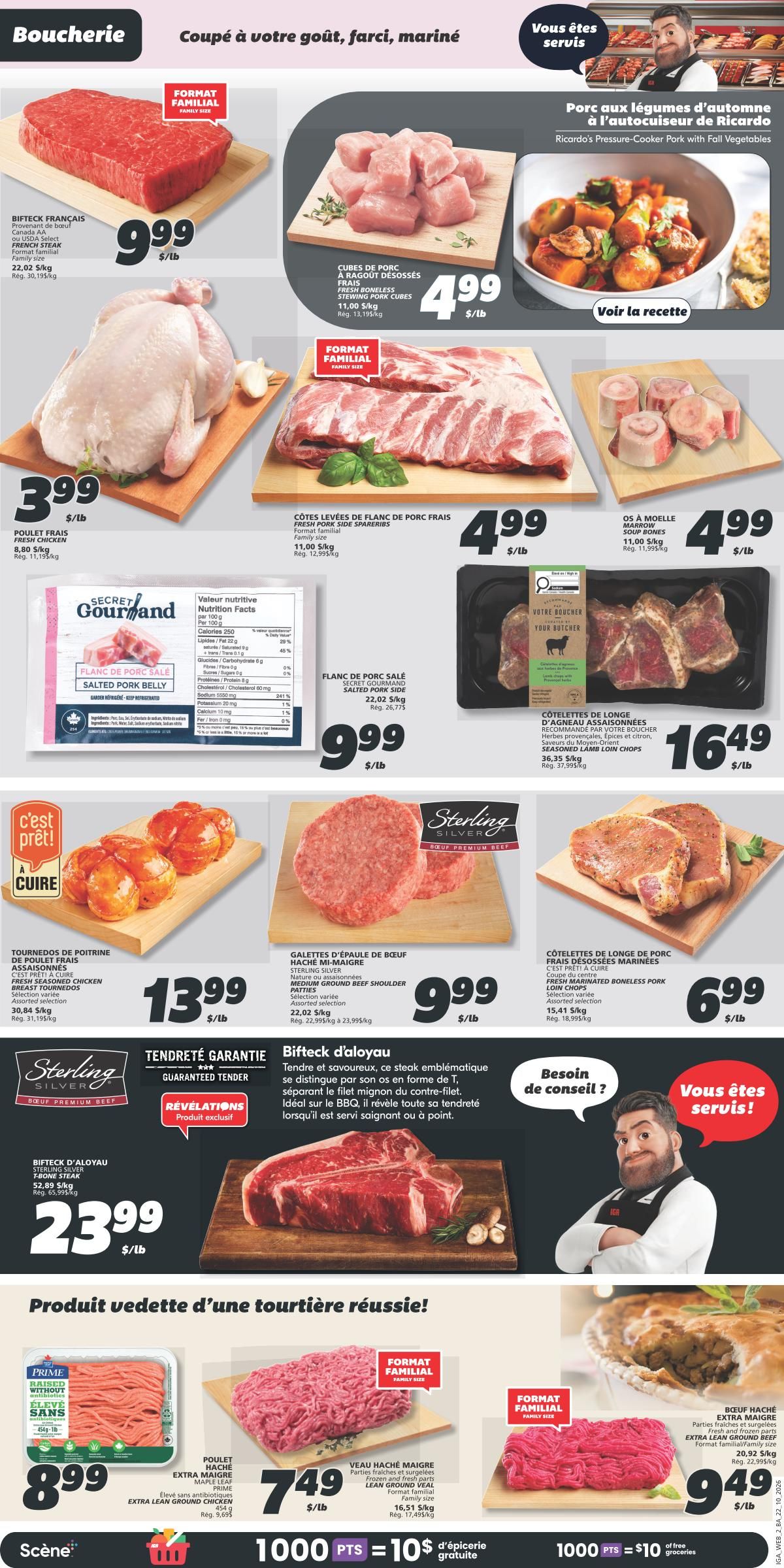 IGA (NB) Flyer October 22 to 28