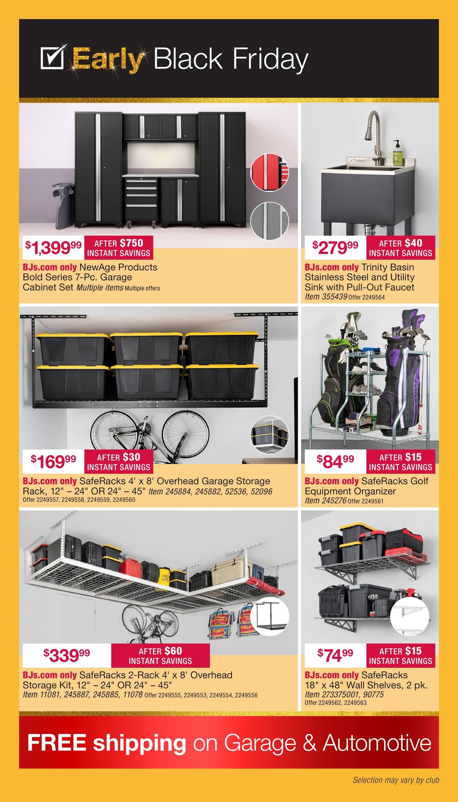 BJ's Wholesale Club Early Black Friday Weekly Ad October 23 - November 15, 2026