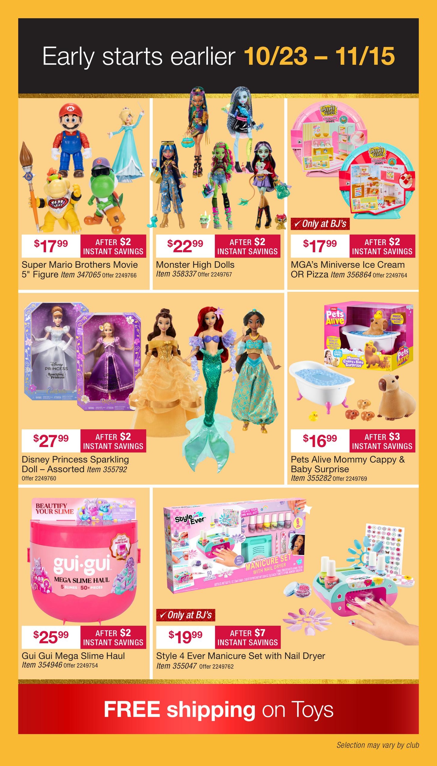 BJ's Wholesale Club Early Black Friday Weekly Ad October 23 - November 15, 2026