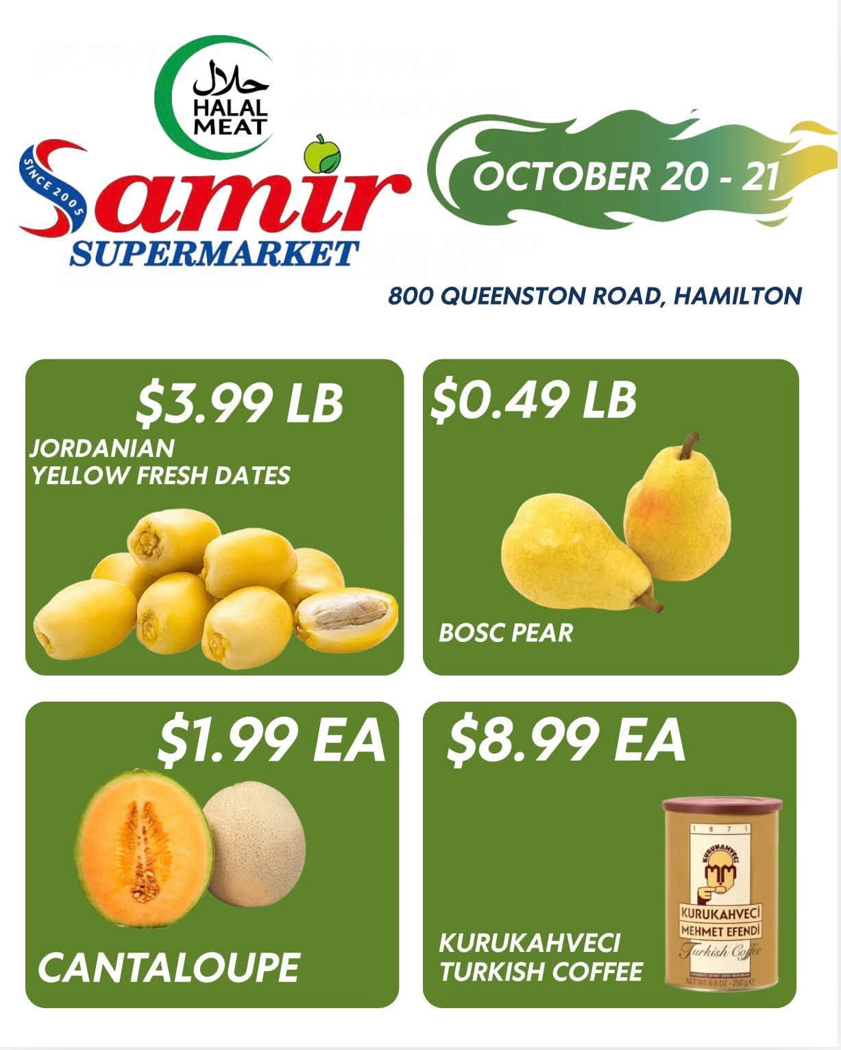 Samir Supermarket (Hamilton) Flyer October 20 and 21