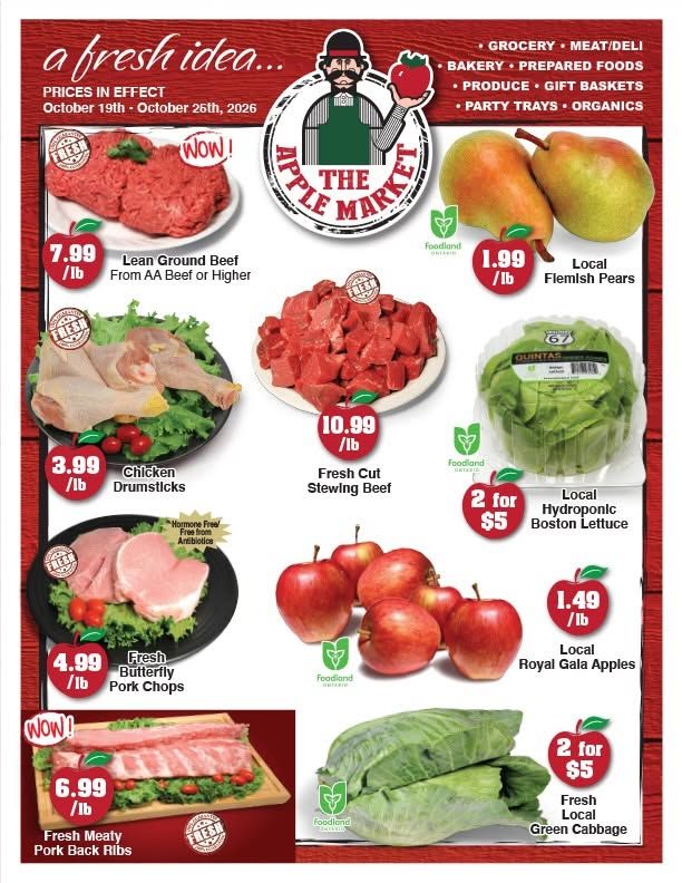 The Apple Market Flyer October 19 to 25
