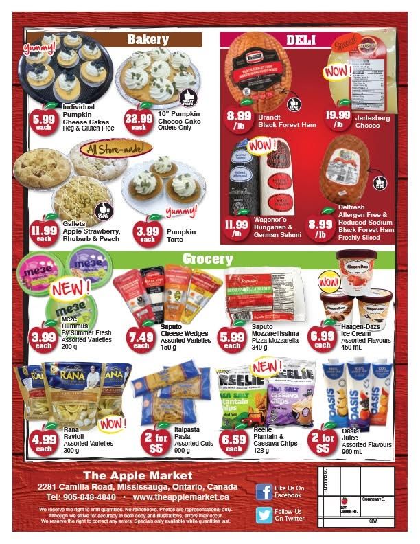 The Apple Market Flyer October 19 to 25