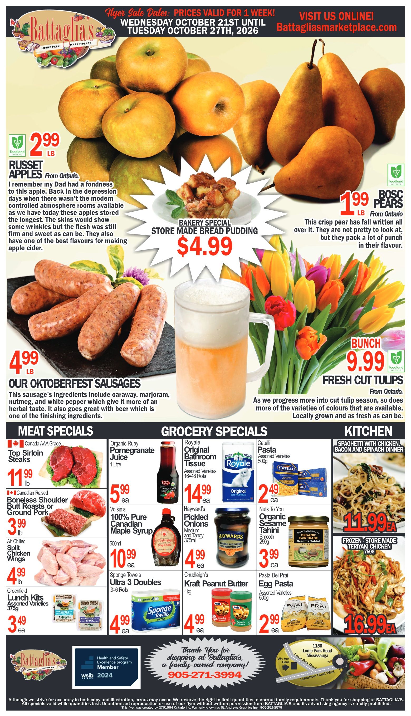 Battaglia's Marketplace Flyer October 21 to 27