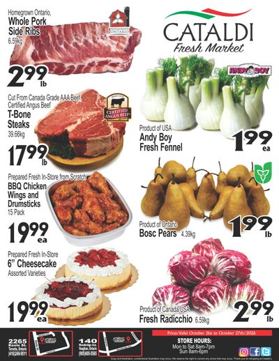Cataldi Fresh Market Flyer October 21 to 27