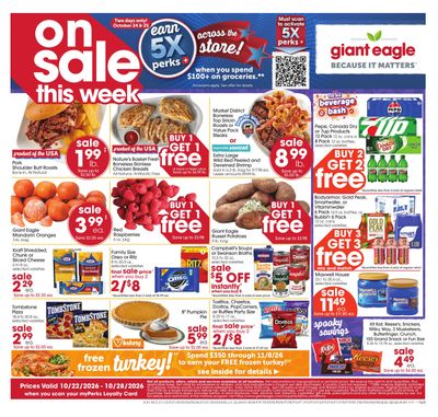 Giant Eagle (Akron Area, OH) Weekly Ad October 22 - 28, 2026