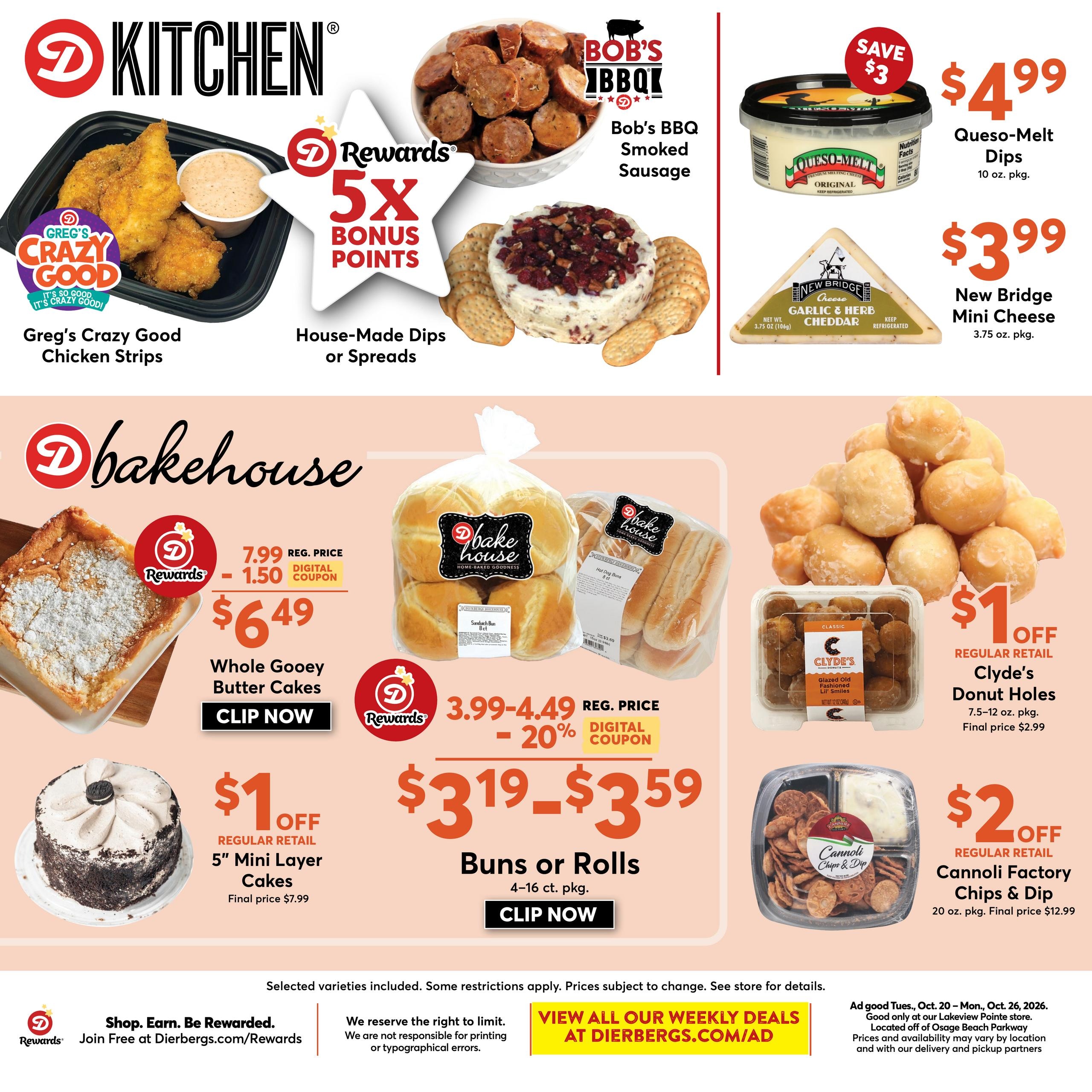 Dierbergs (Cross Timbers Area, MO) Weekly Ad October 20 - 26, 2026