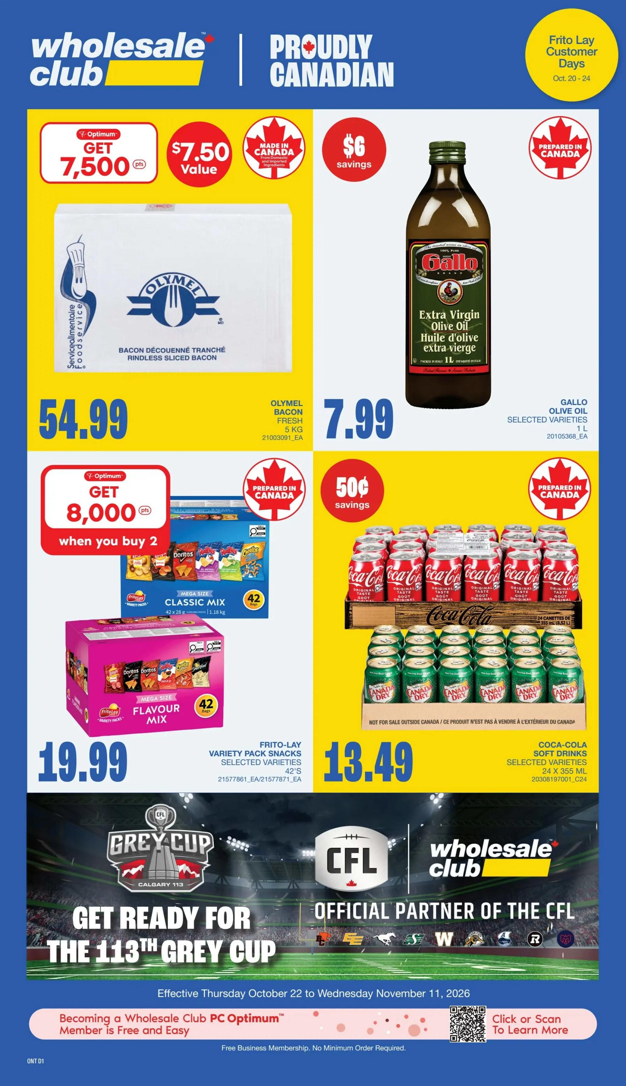 Wholesale Club (ON) Flyer October 22 to 28