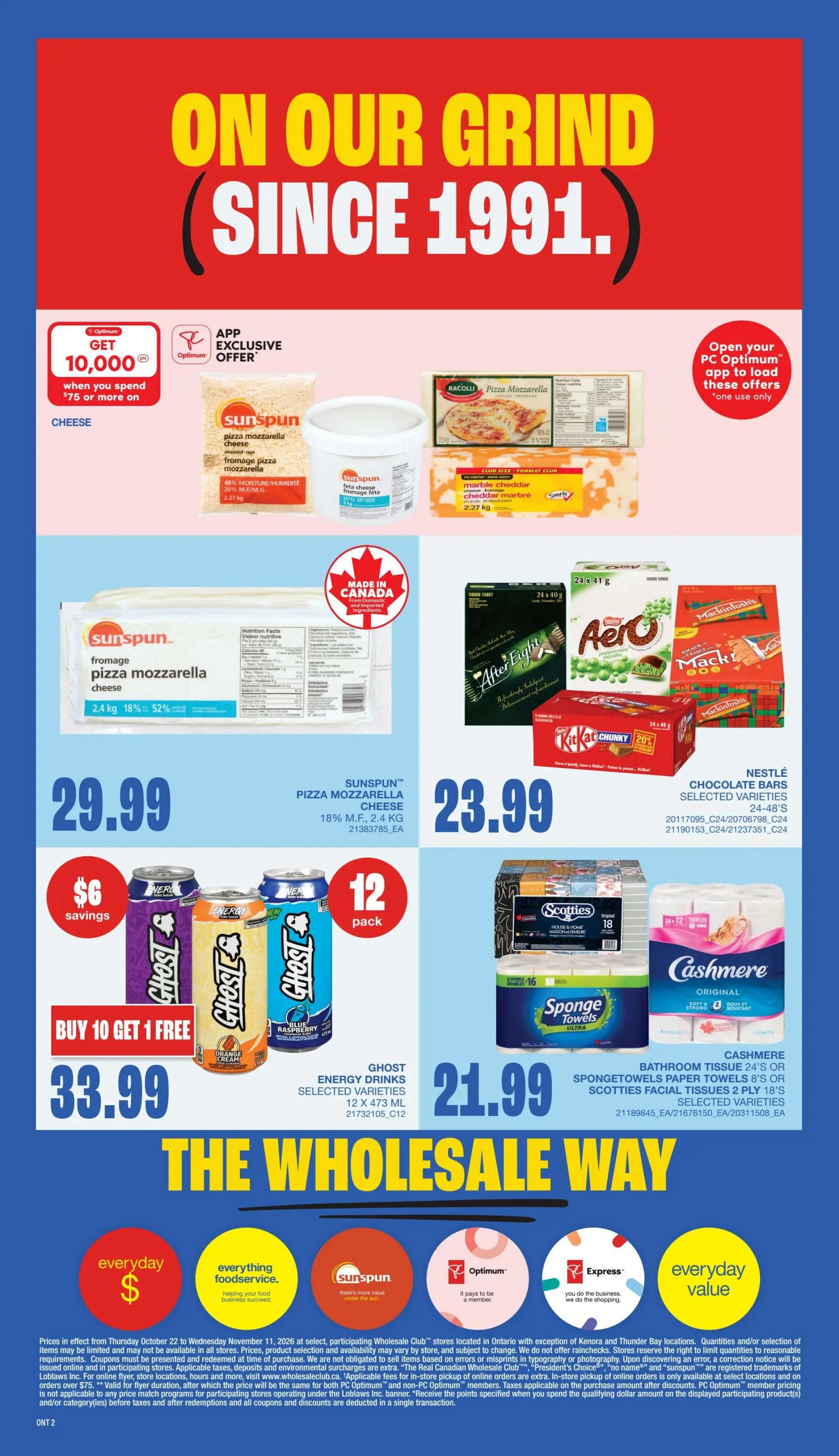 Wholesale Club (ON) Flyer October 22 to 28