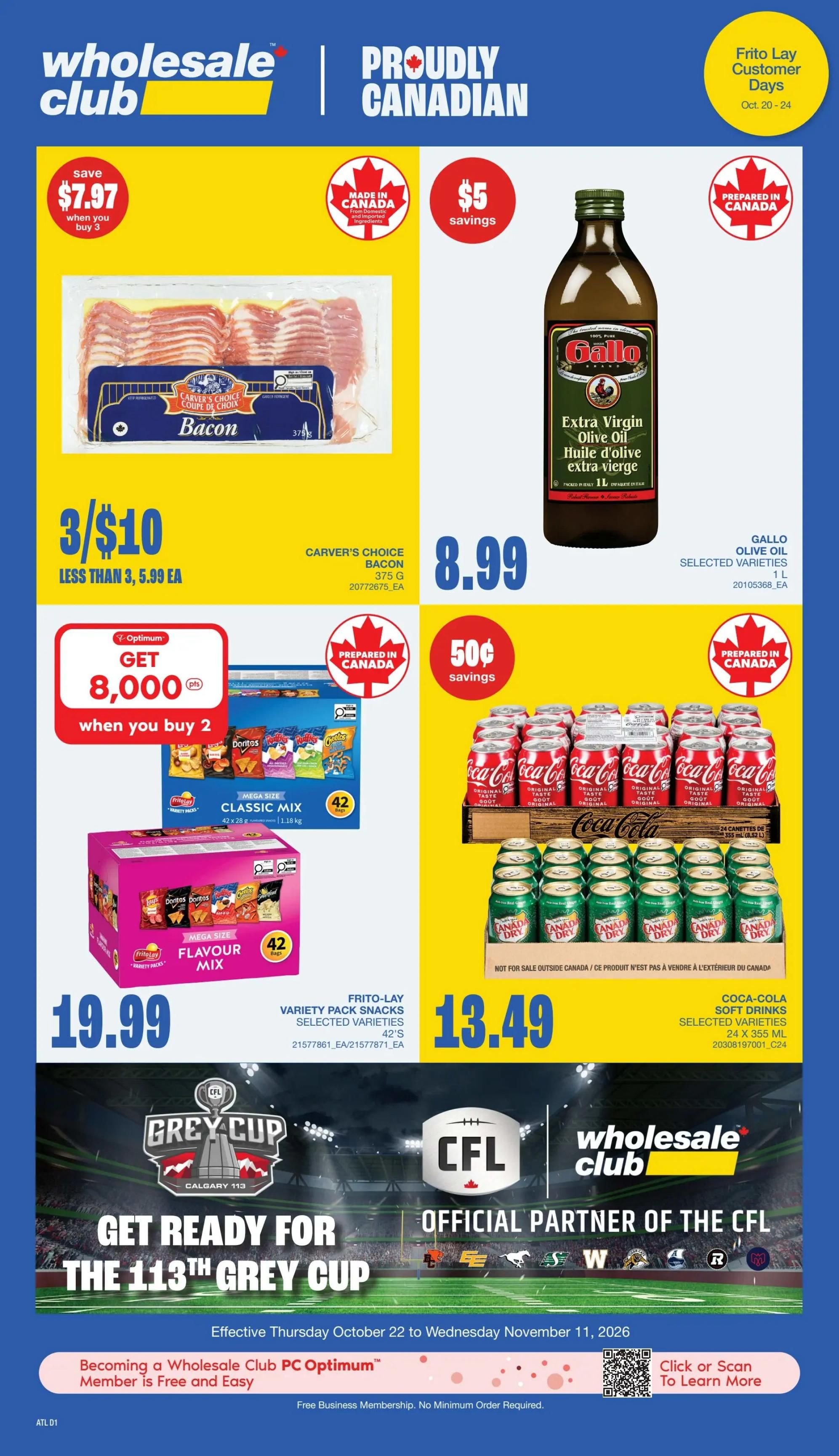 Wholesale Club (Atlantic) Flyer October 22 to 28