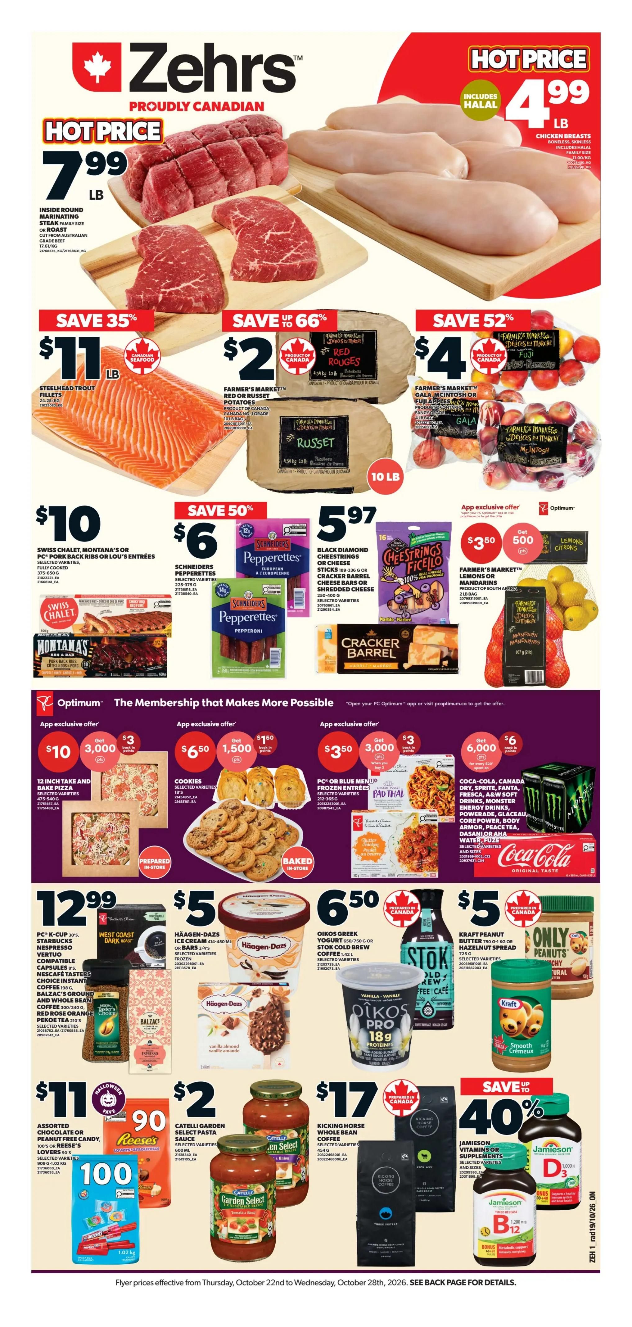 Zehrs Flyer October 22 to 28