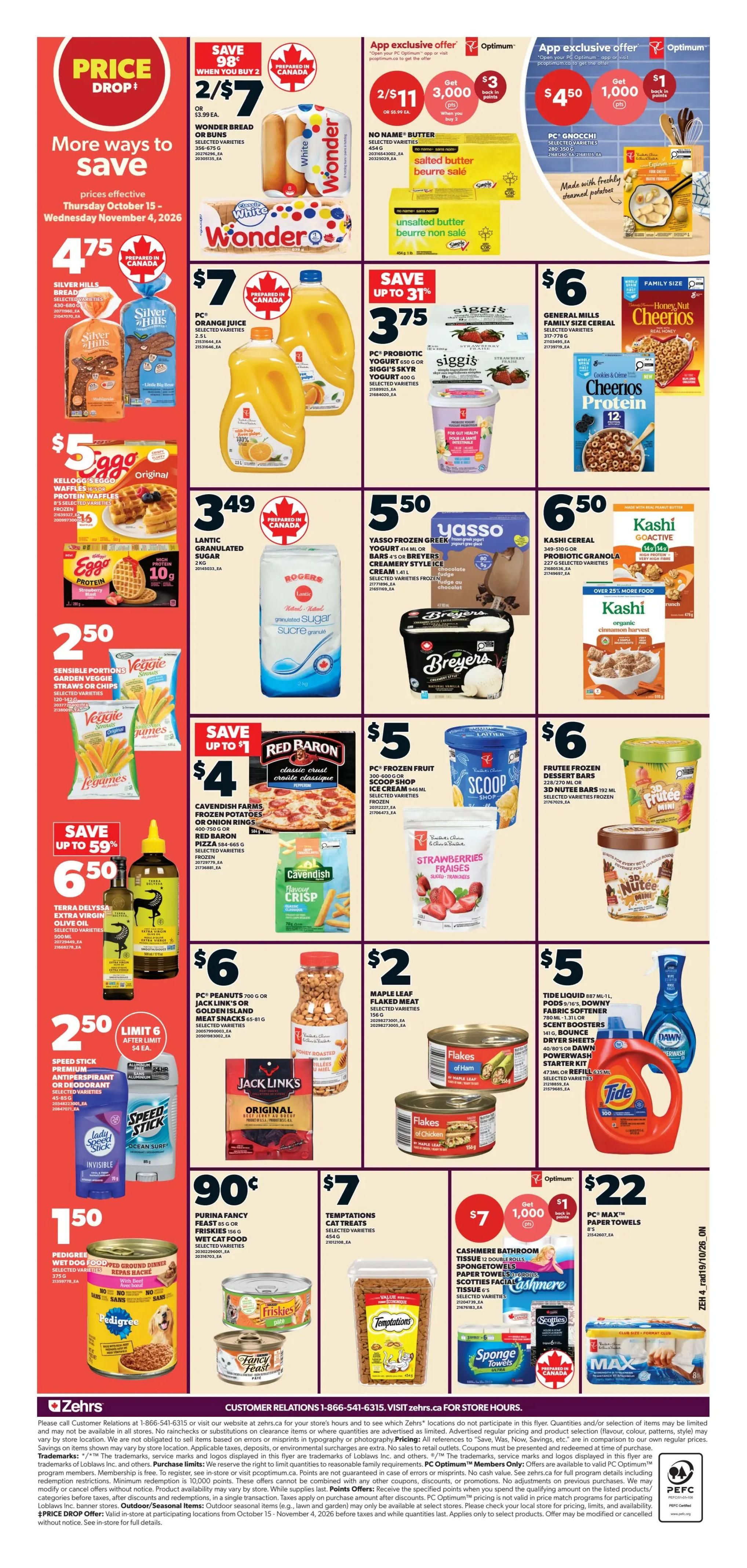 Zehrs Flyer October 22 to 28