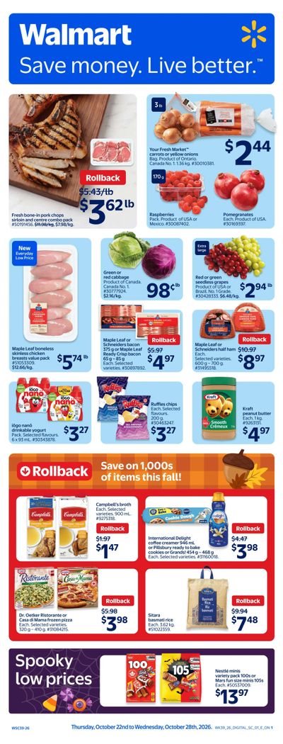 Walmart (ON) Flyer October 22 to 28