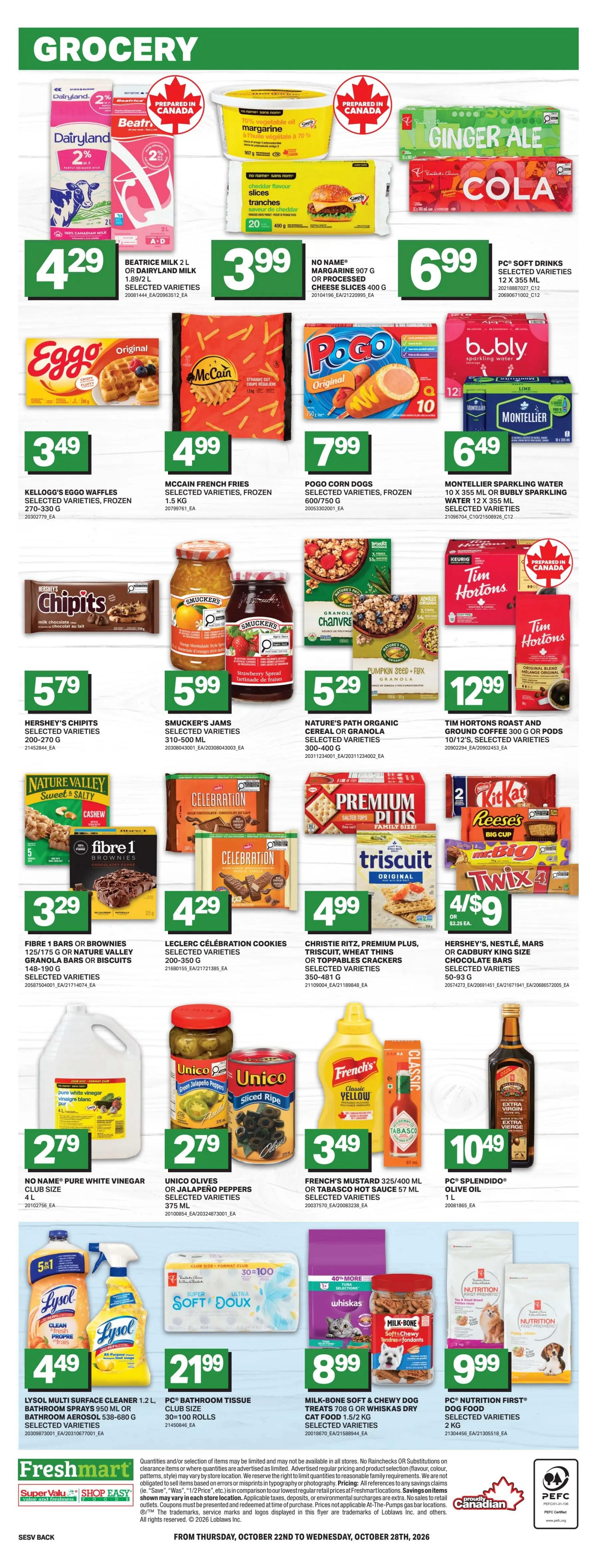 Shop Easy & SuperValu Flyer October 22 to 28