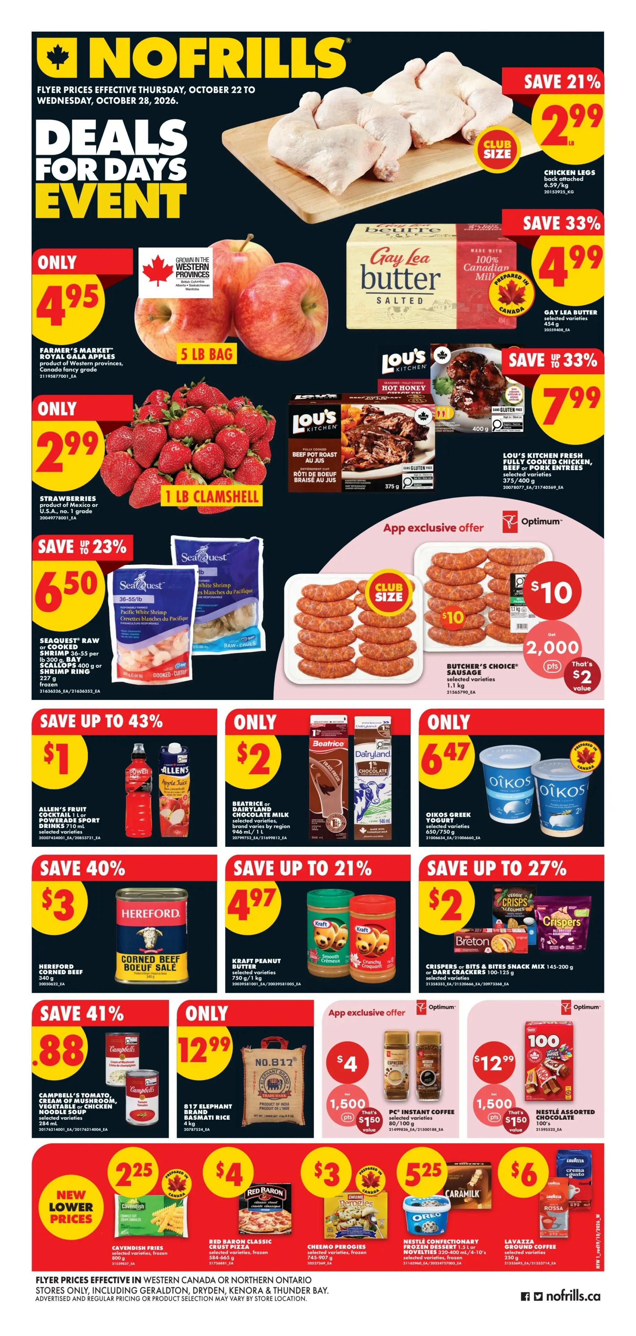 No Frills (West) Flyer October 22 to 28