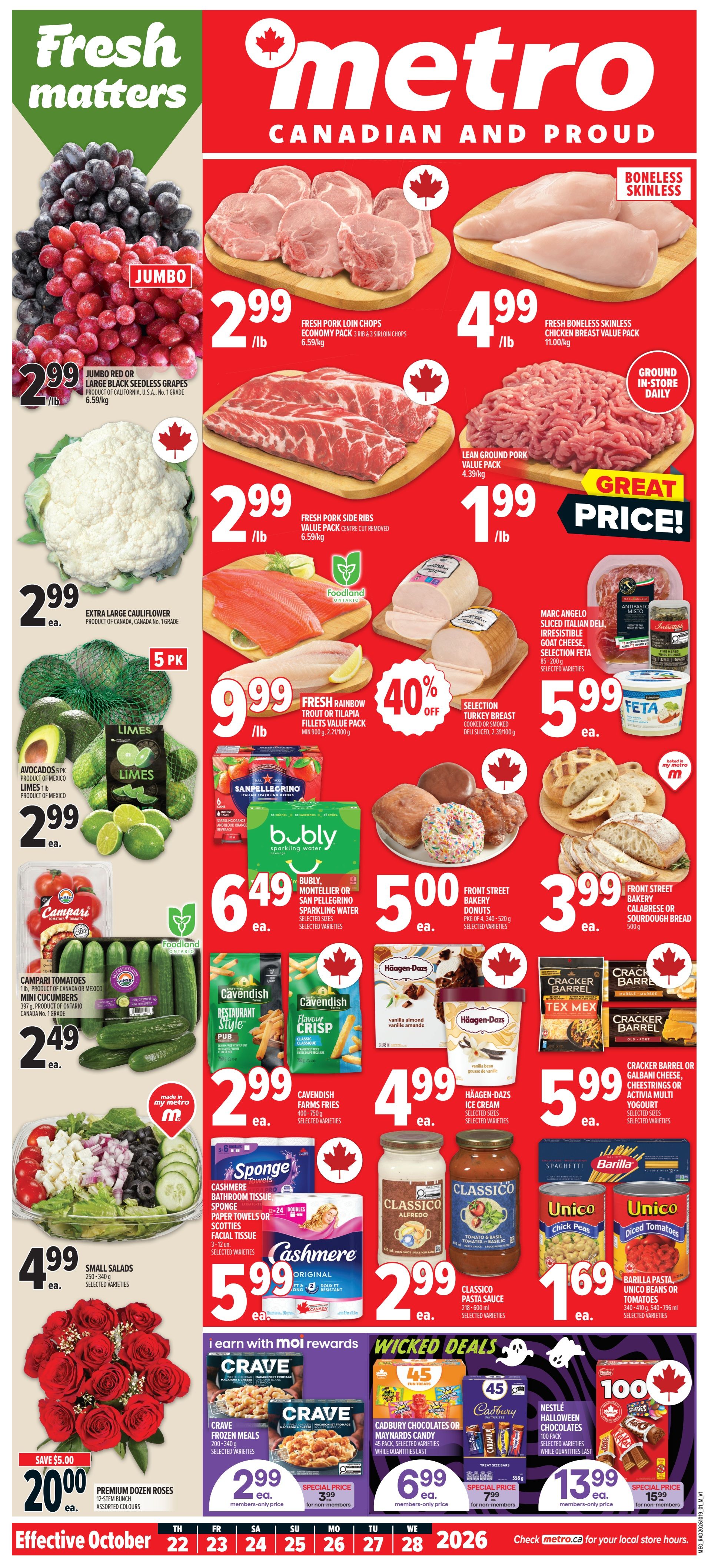 Metro (ON) Flyer October 22 to 28