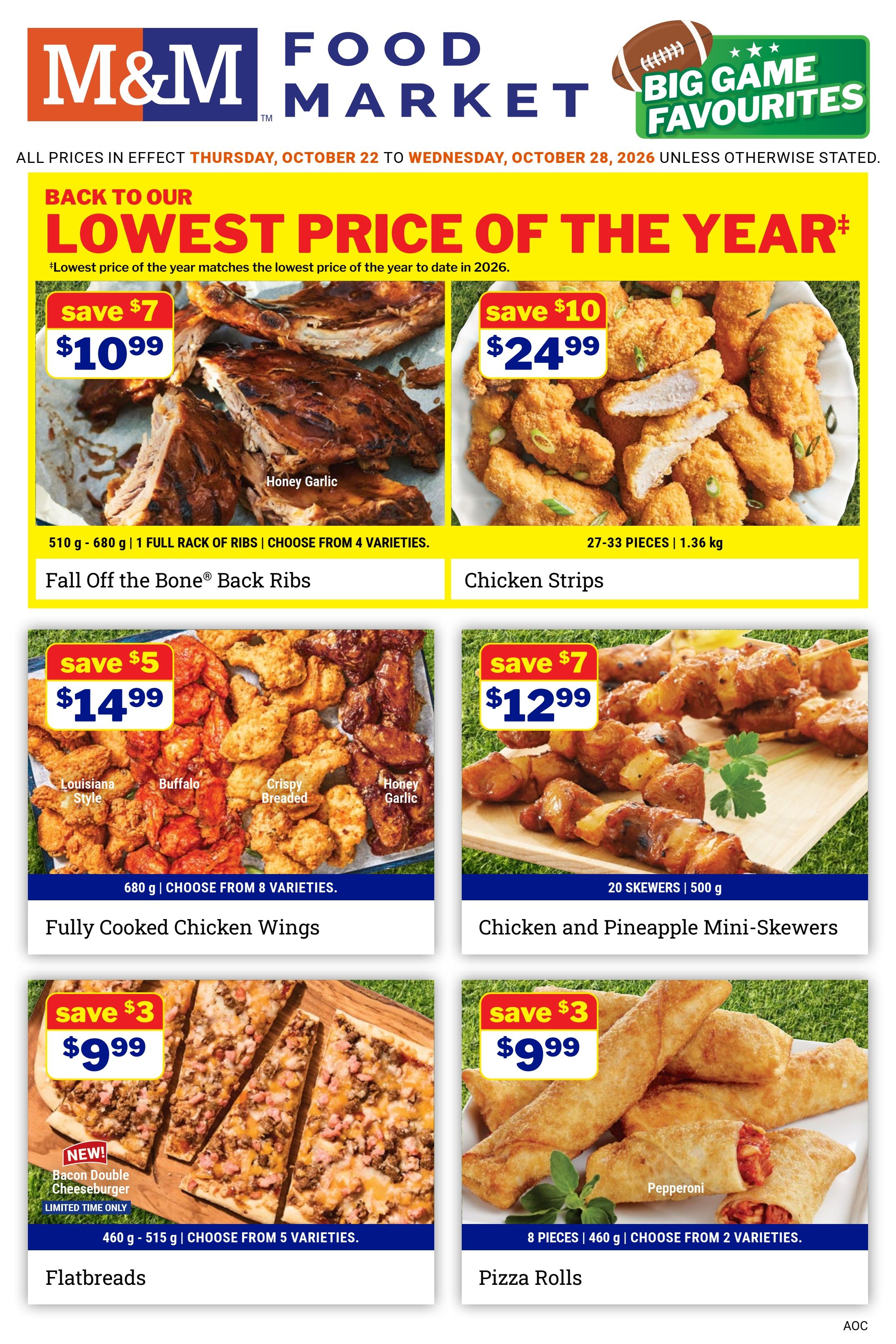 M&M Food Market (Atlantic, ON & West) Flyer October 22 to 28