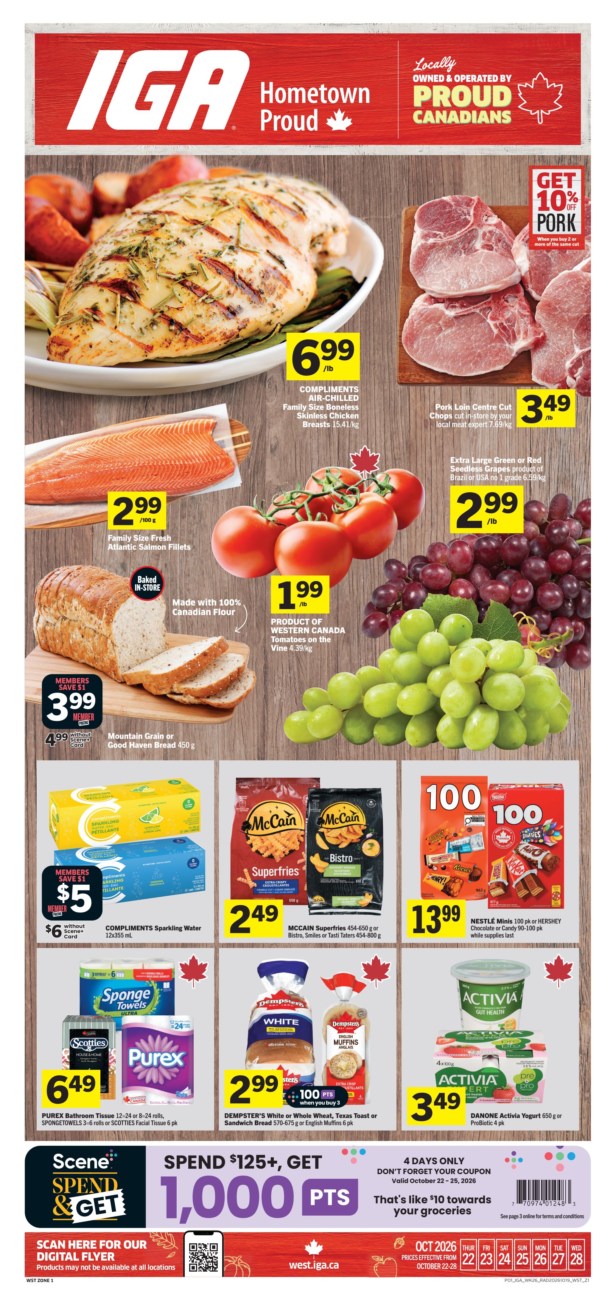 IGA (West) Flyer October 22 to 28
