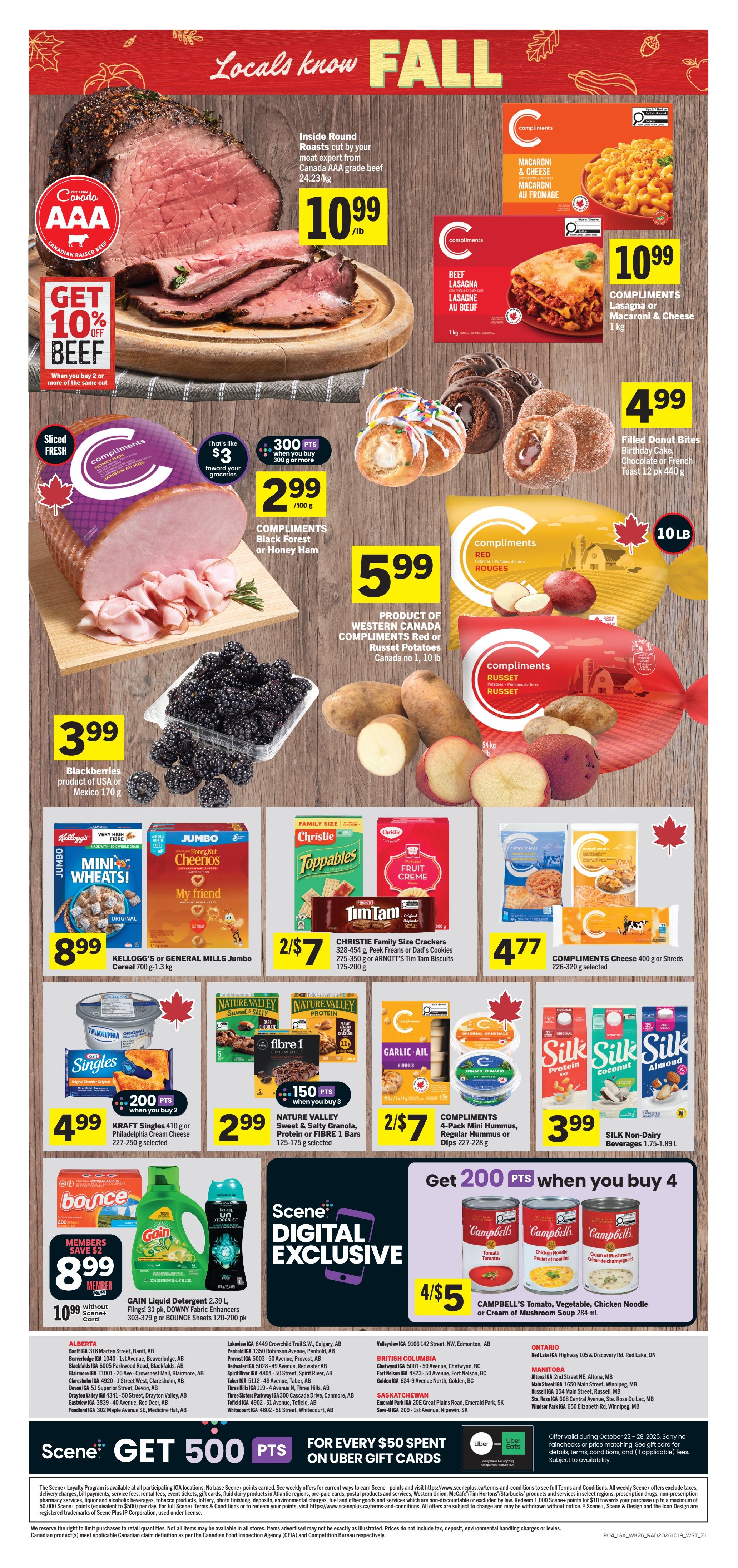 IGA (West) Flyer October 22 to 28
