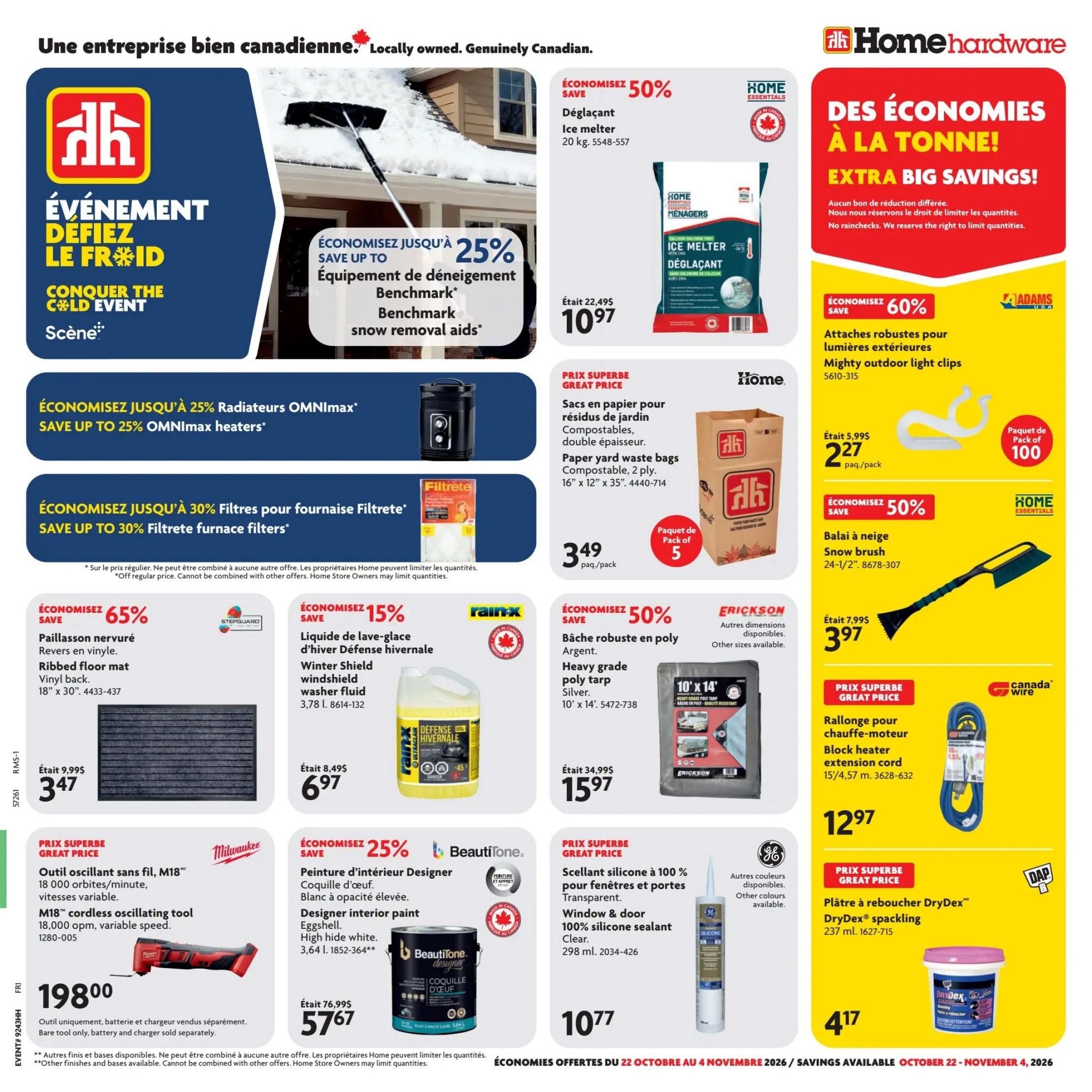 Home Hardware (QC) Flyer October 22 to November 4