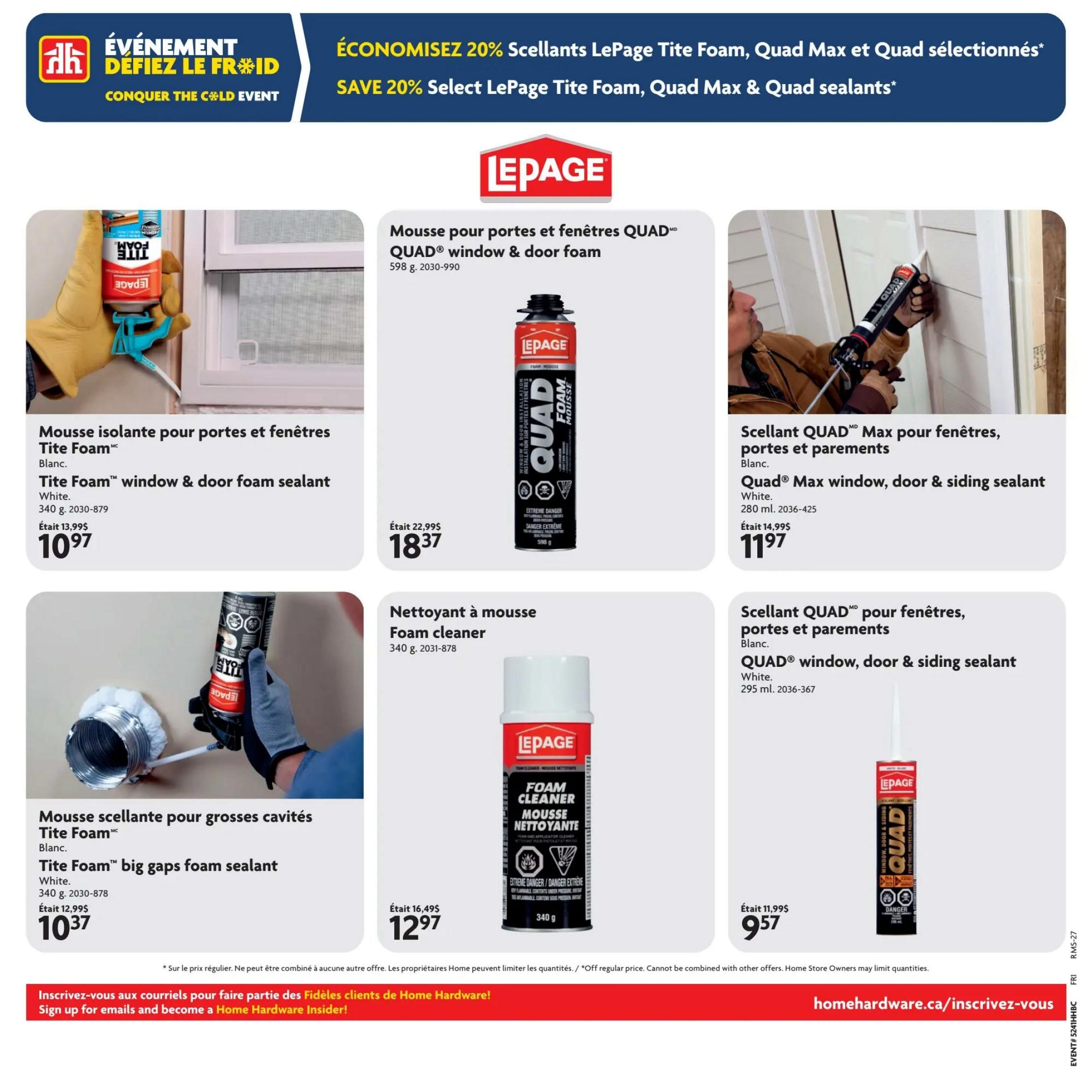 Home Hardware (QC) Flyer October 22 to November 4
