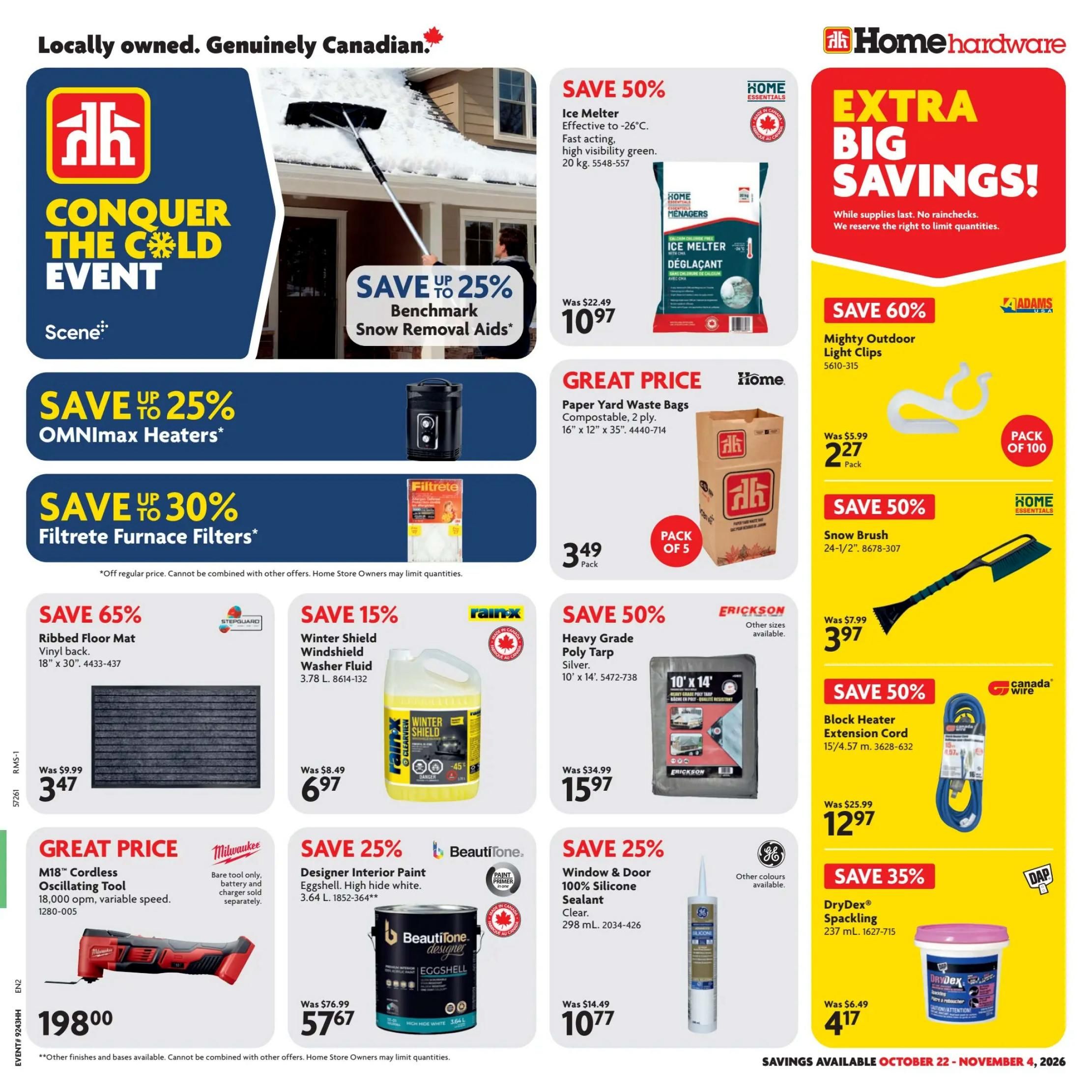 Home Hardware (Atlantic) Flyer October 22 to November 4
