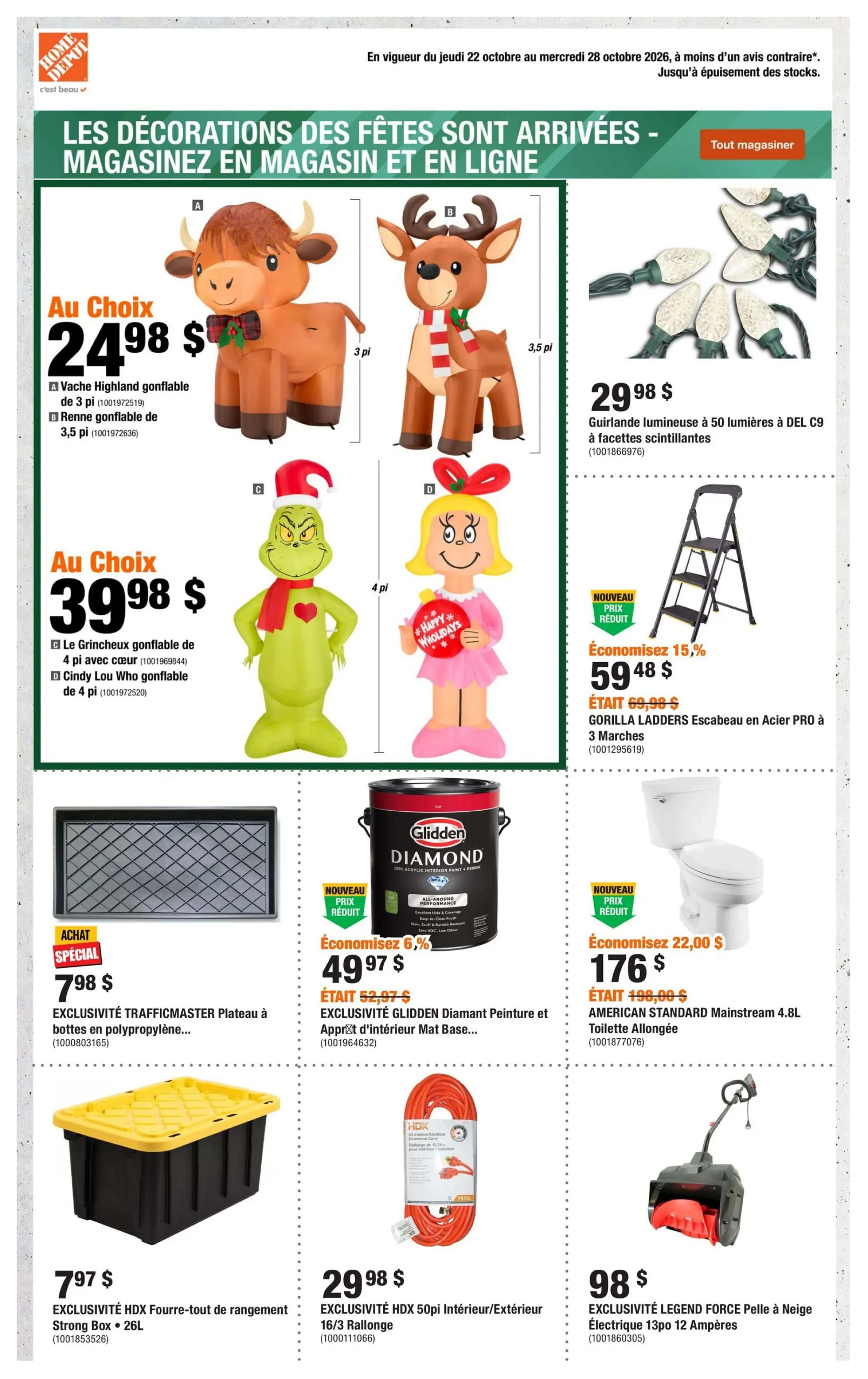 Home Depot (QC) Flyer October 22 to 28