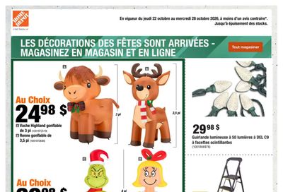 Home Depot (QC) Flyer October 22 to 28