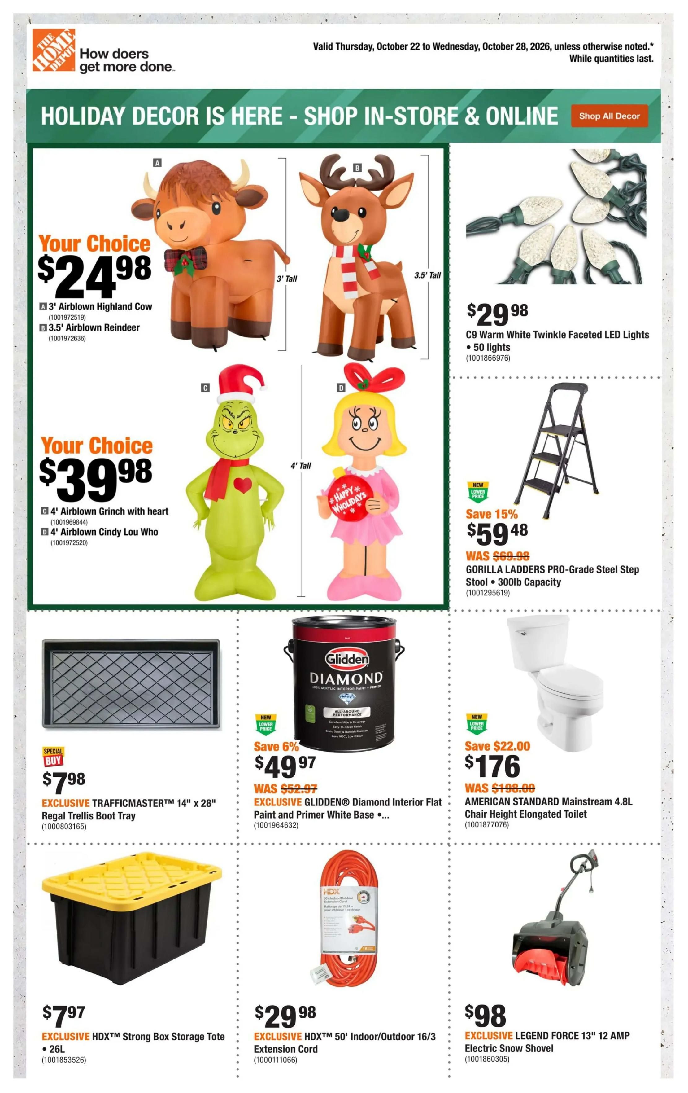 Home Depot (BC) Flyer October 22 to 28